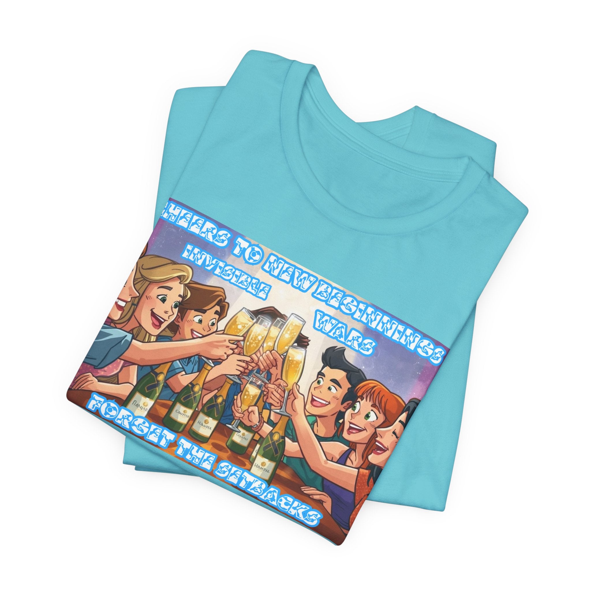 Men T-Shirt-Cheers to New Beginnings