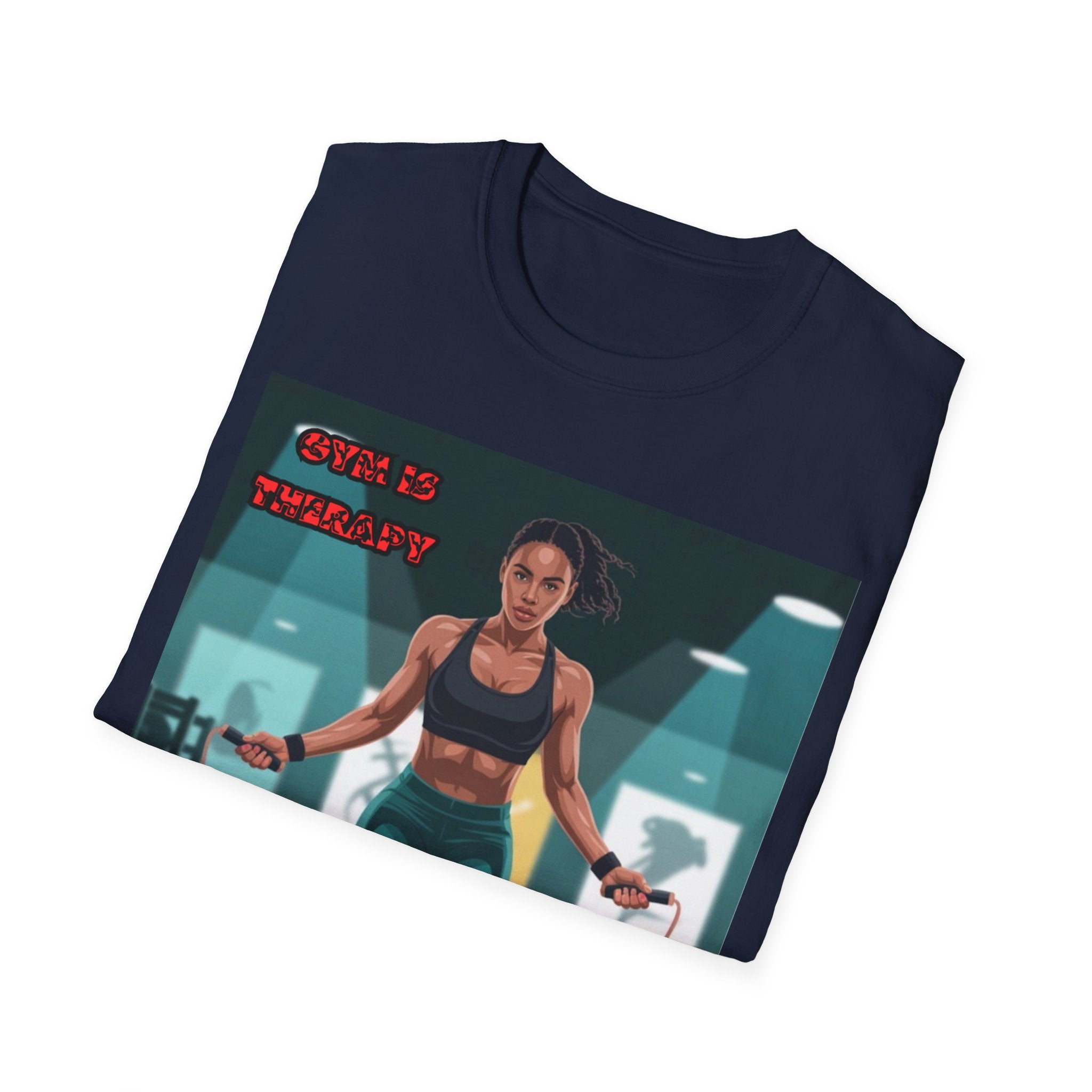 Women T-Shirt —Gym is Therapy Invisible Wars