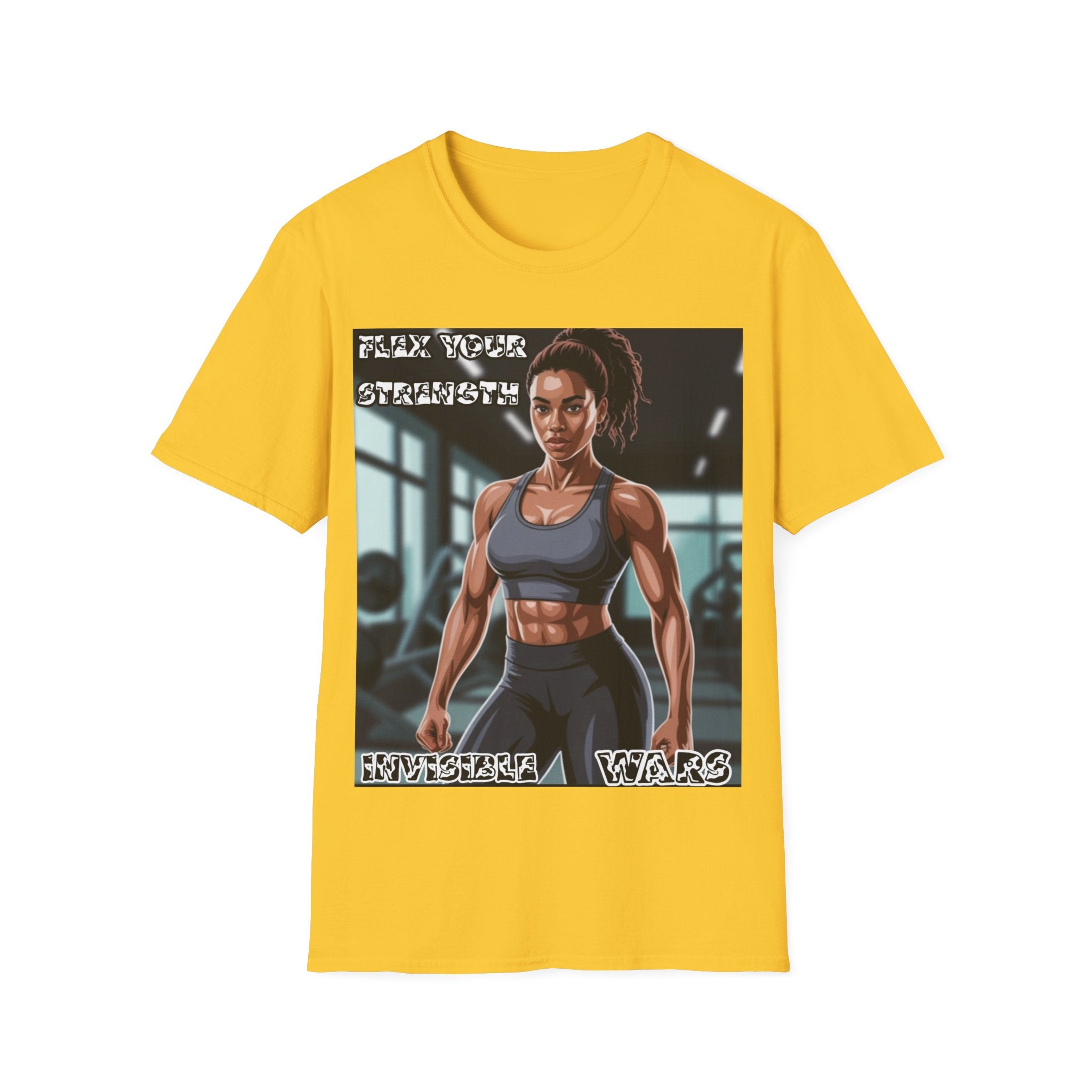 Women T-Shirt-Flex your strengh Invisible Wars