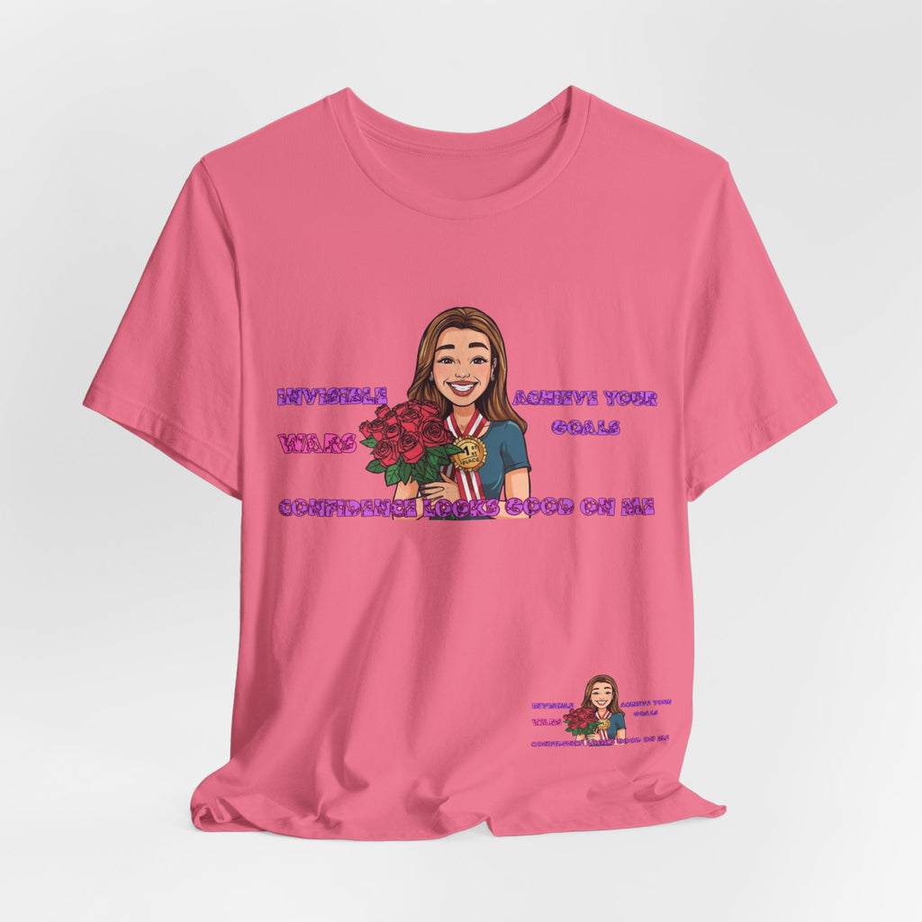Women T-Shirt—Confidence Looks Good On Me”