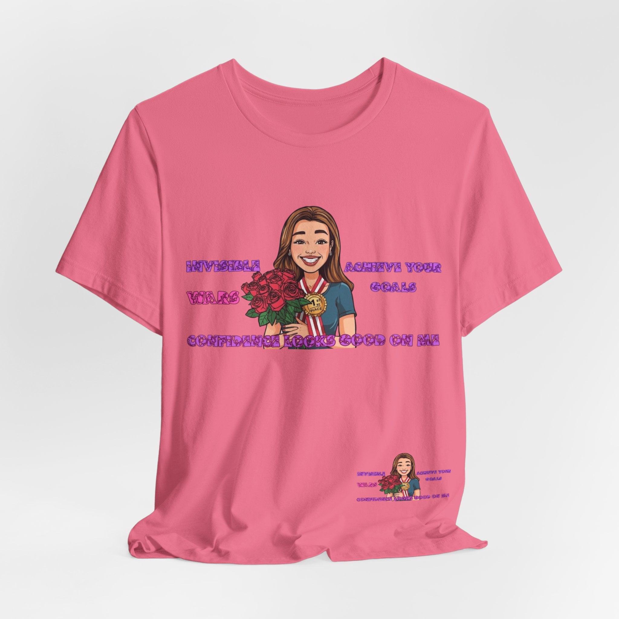 Women T-Shirt—Confidence Looks Good On Me”