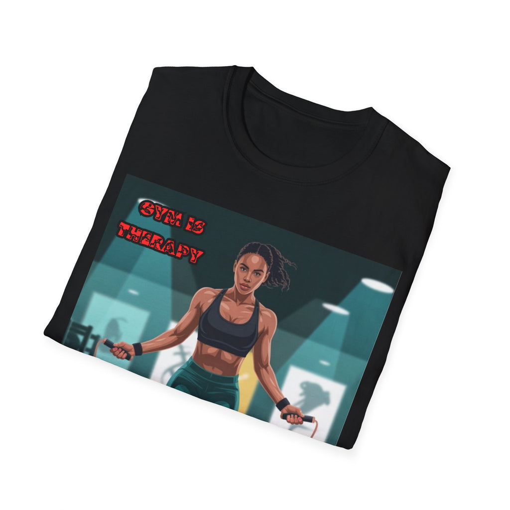 Women T-Shirt —Gym is Therapy Invisible Wars