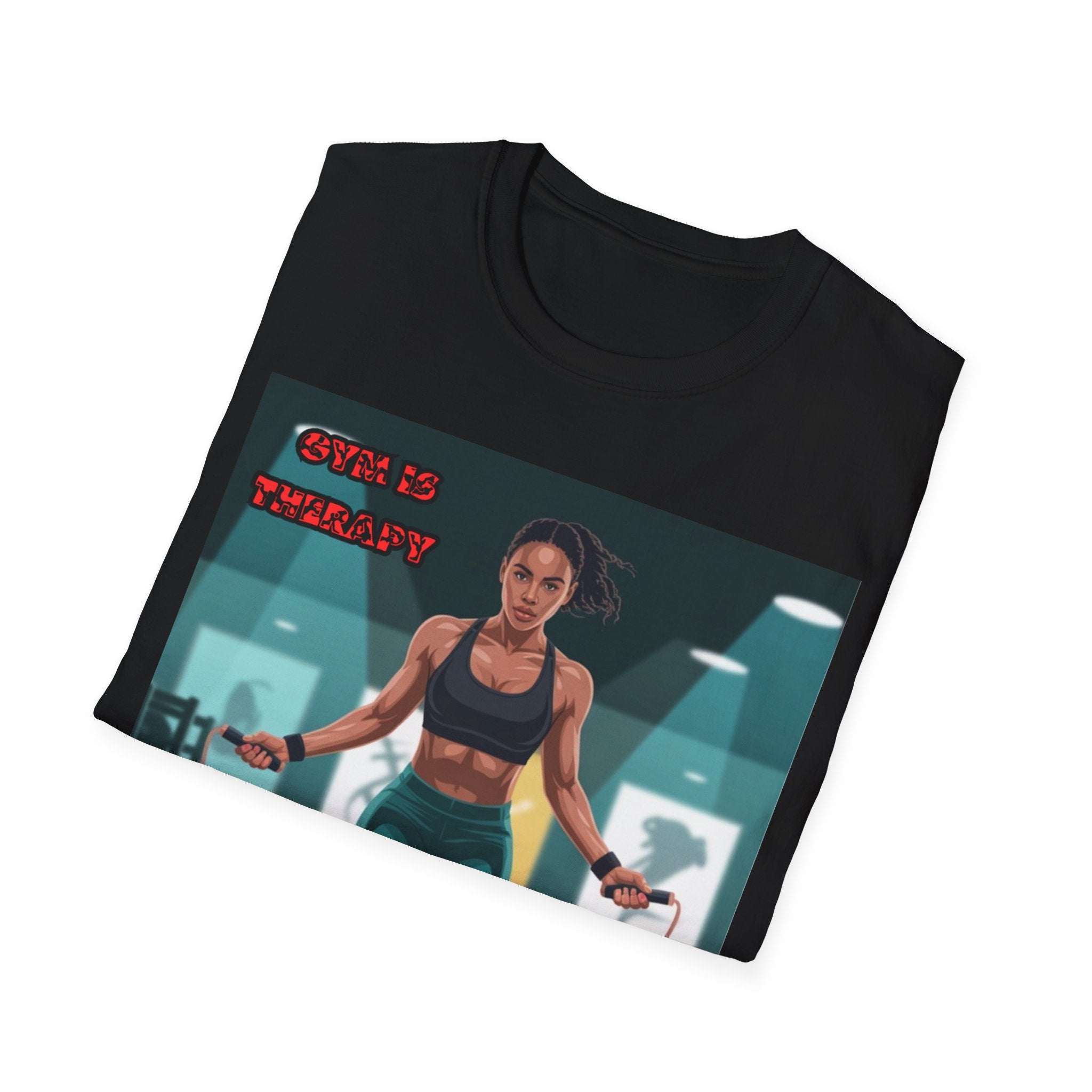 Women T-Shirt —Gym is Therapy Invisible Wars