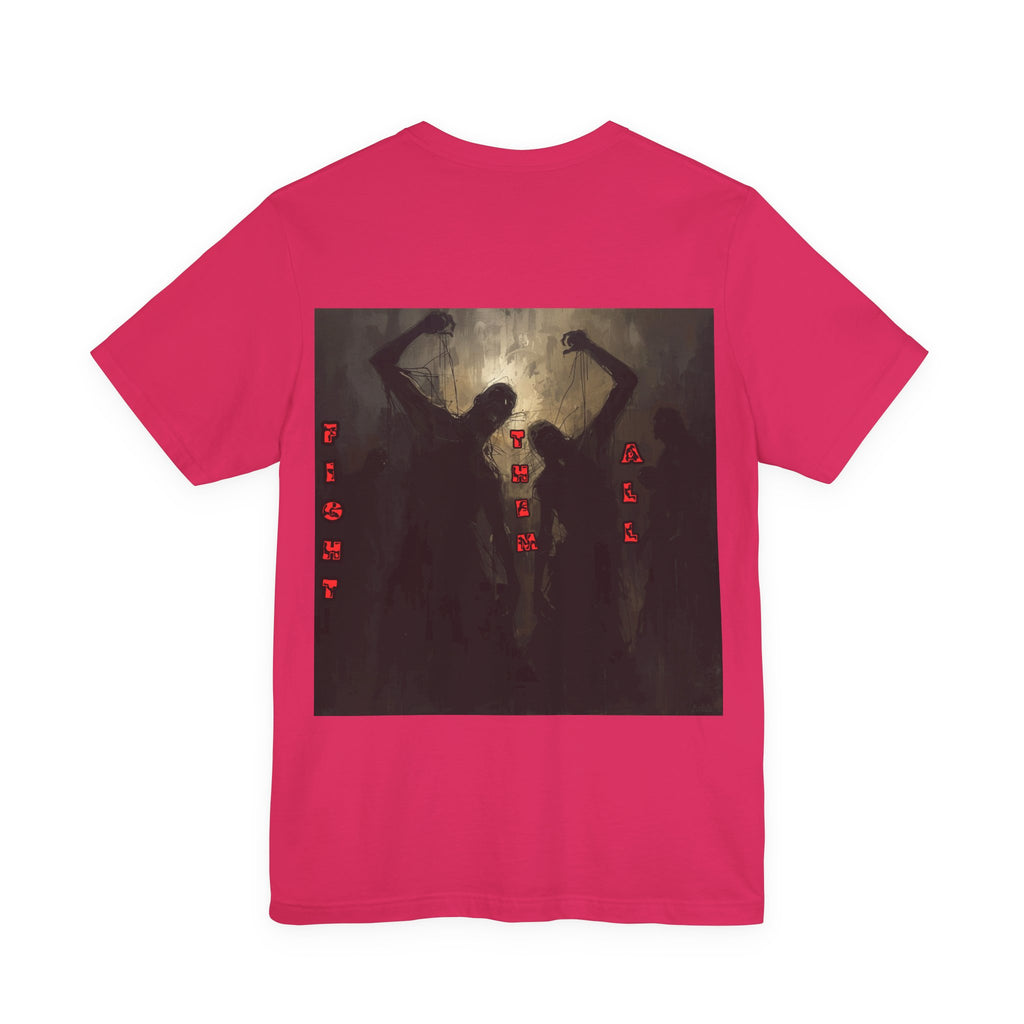 Men T-shirt Invisible Wars — Demons Lurk
