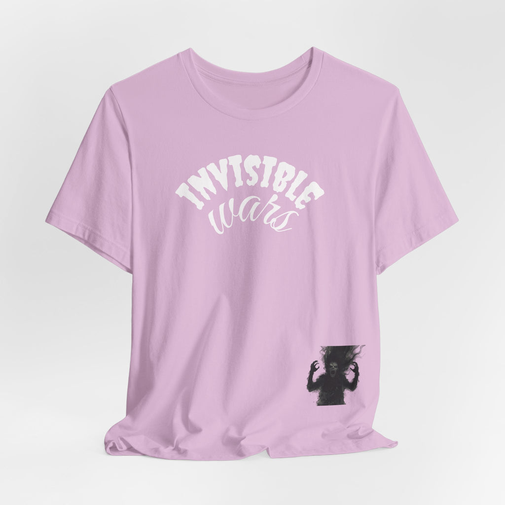 Men T-shirt Invisible Wars — Demons Lurk