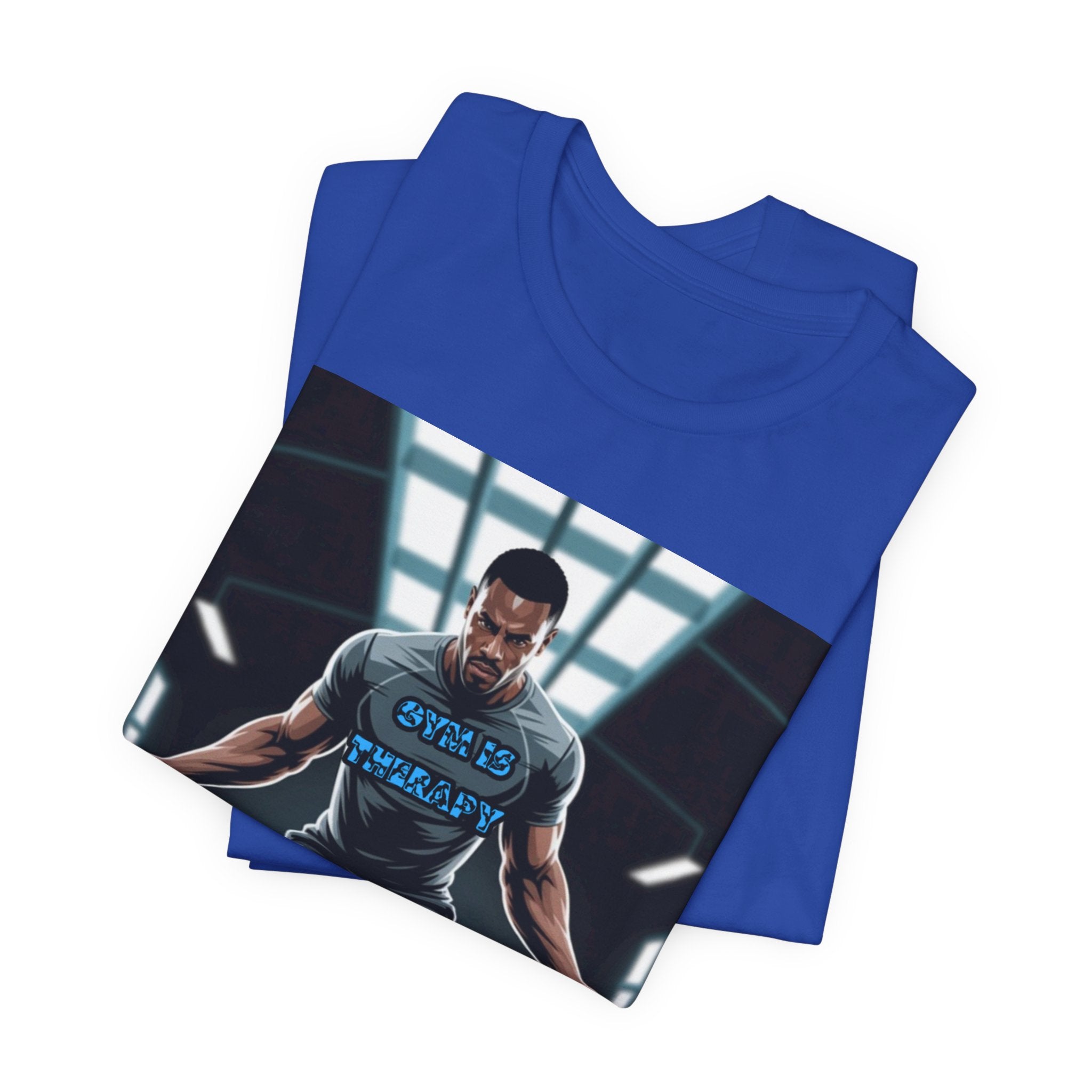Men T-Shirt = Gym is Therapy
