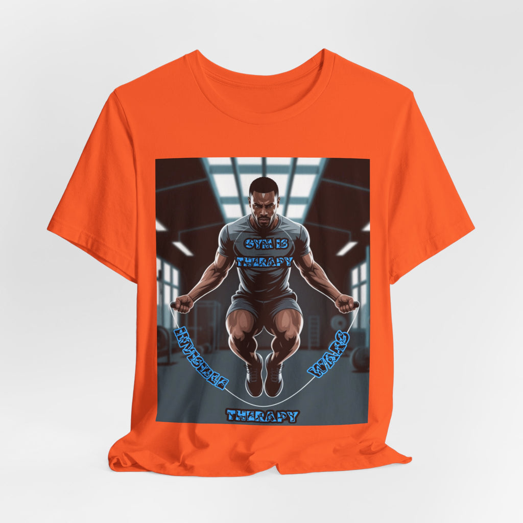 Men T-Shirt = Gym is Therapy