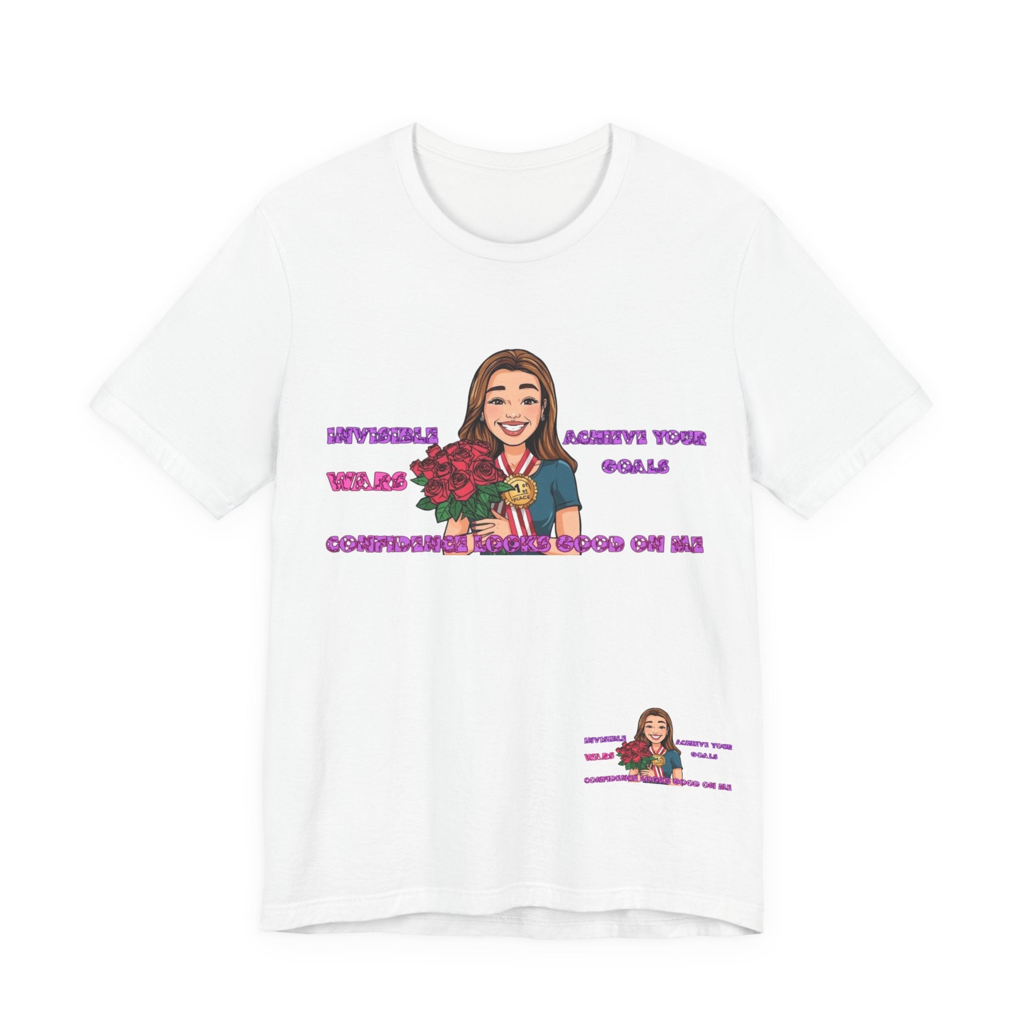 Women T-Shirt—Confidence Looks Good On Me”