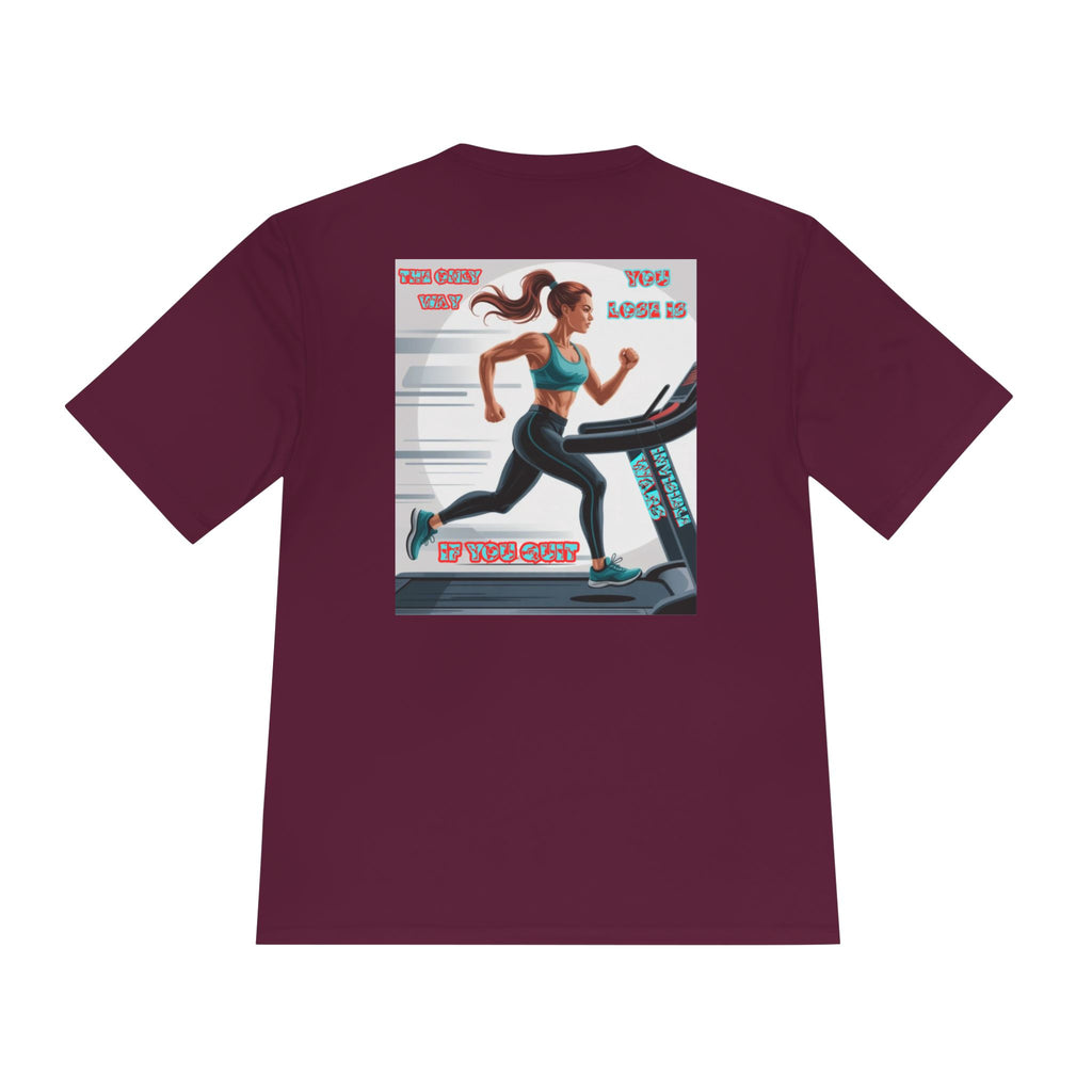Women Fitness Graphic Shirt — The Only Way You Lose