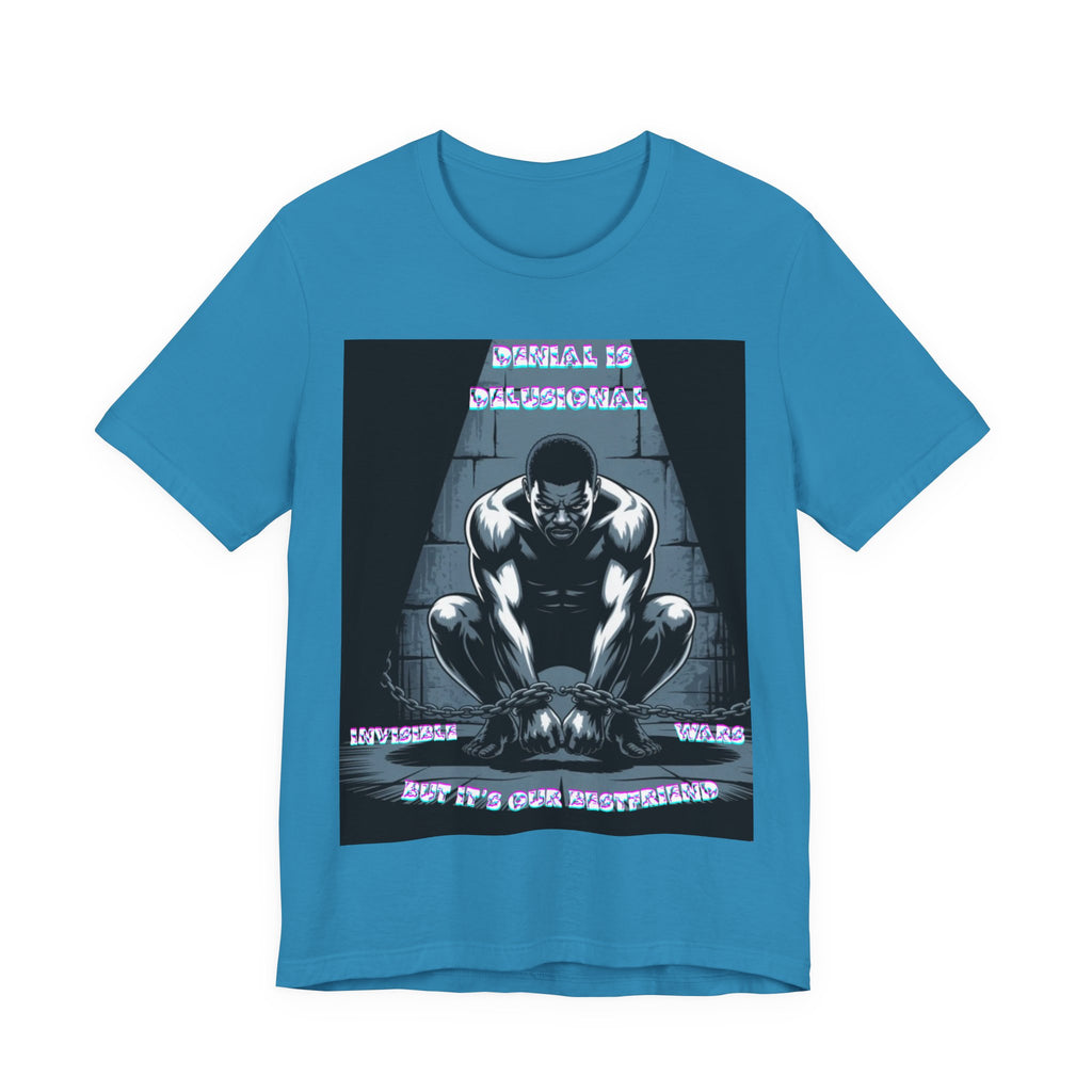 Men T-Shirt—-Denial is Delusion