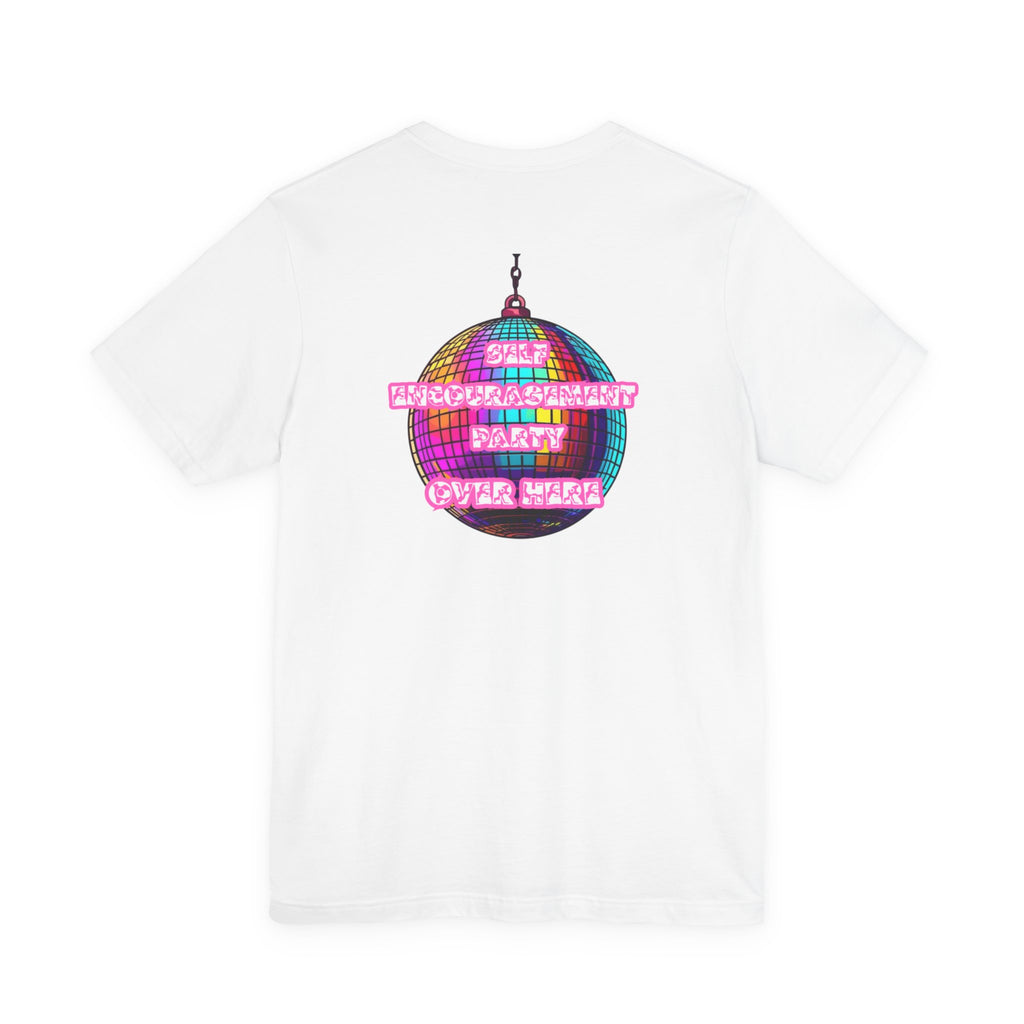 Women Disco Ball T-shirt — Self Encouragement Party
