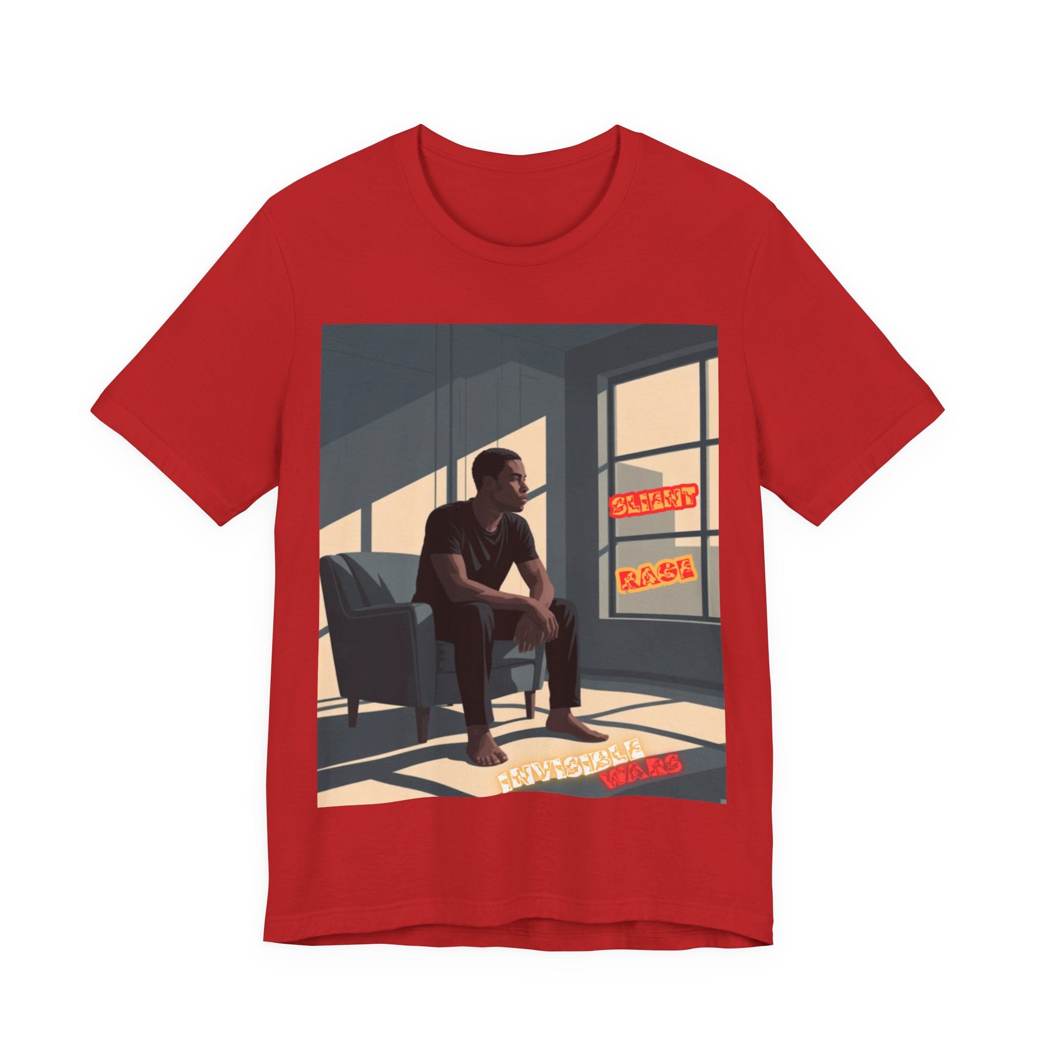 Men T‑Shirt- Slient Rage