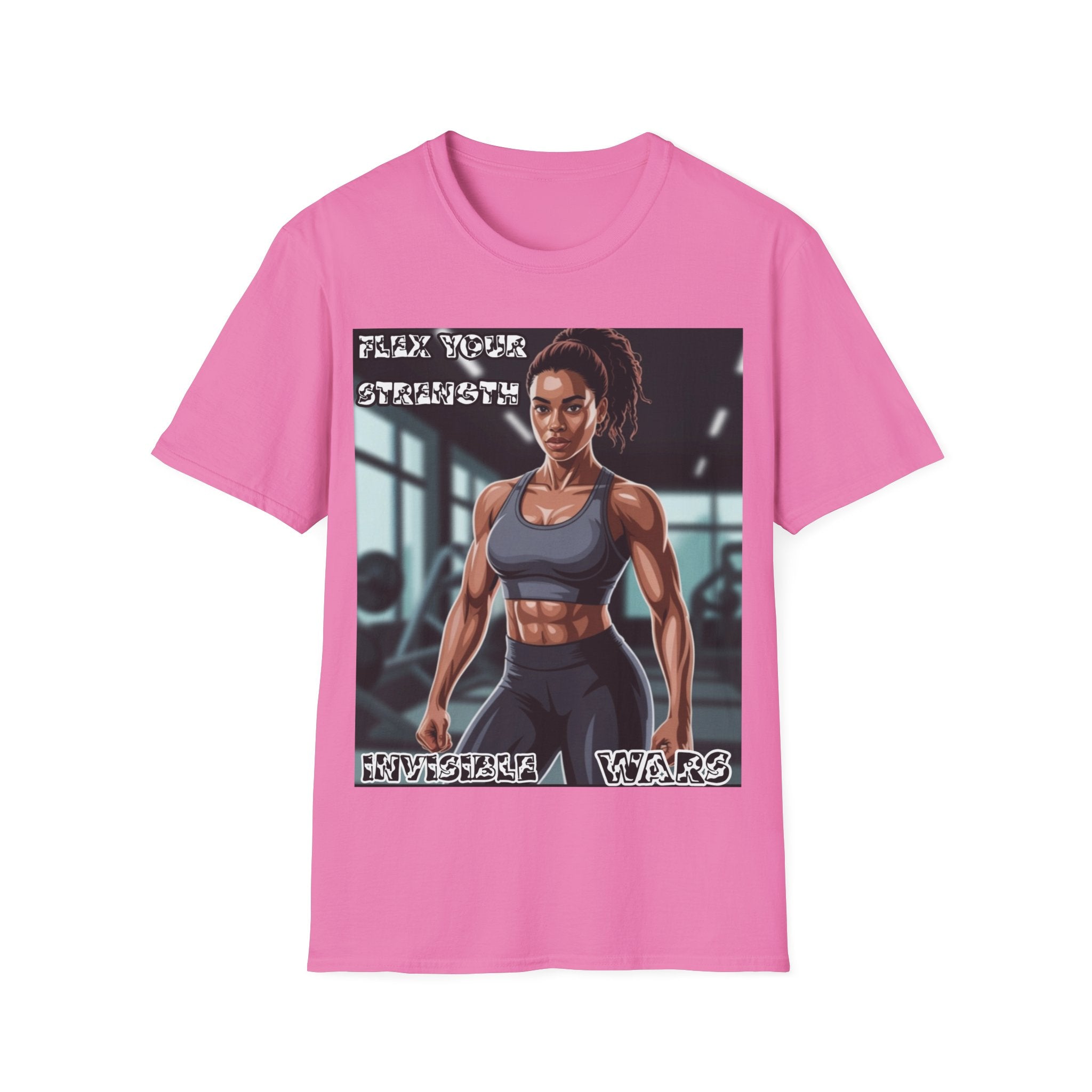 Women T-Shirt-Flex your strengh Invisible Wars