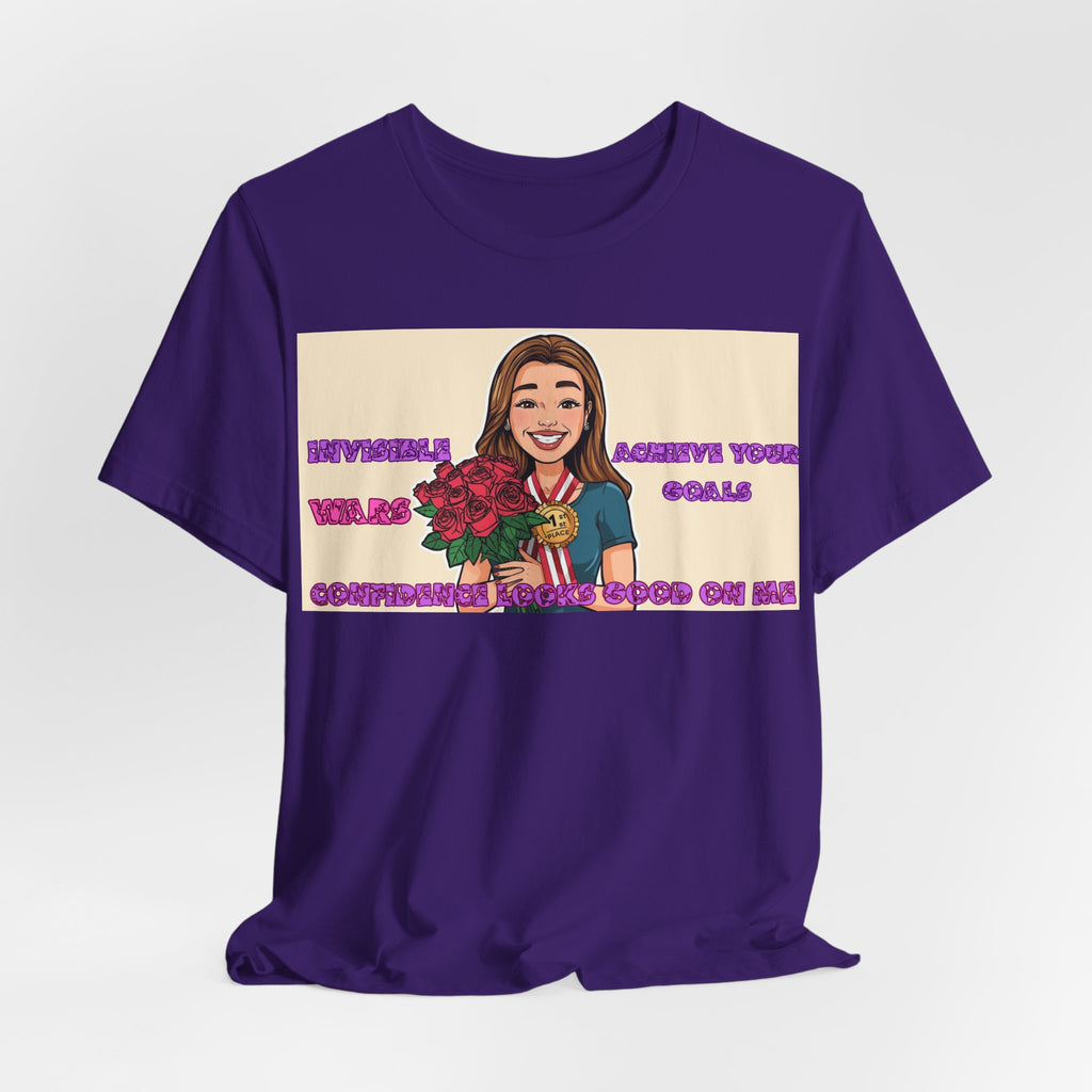 Women T-Shirt—Confidence Looks Good On Me”