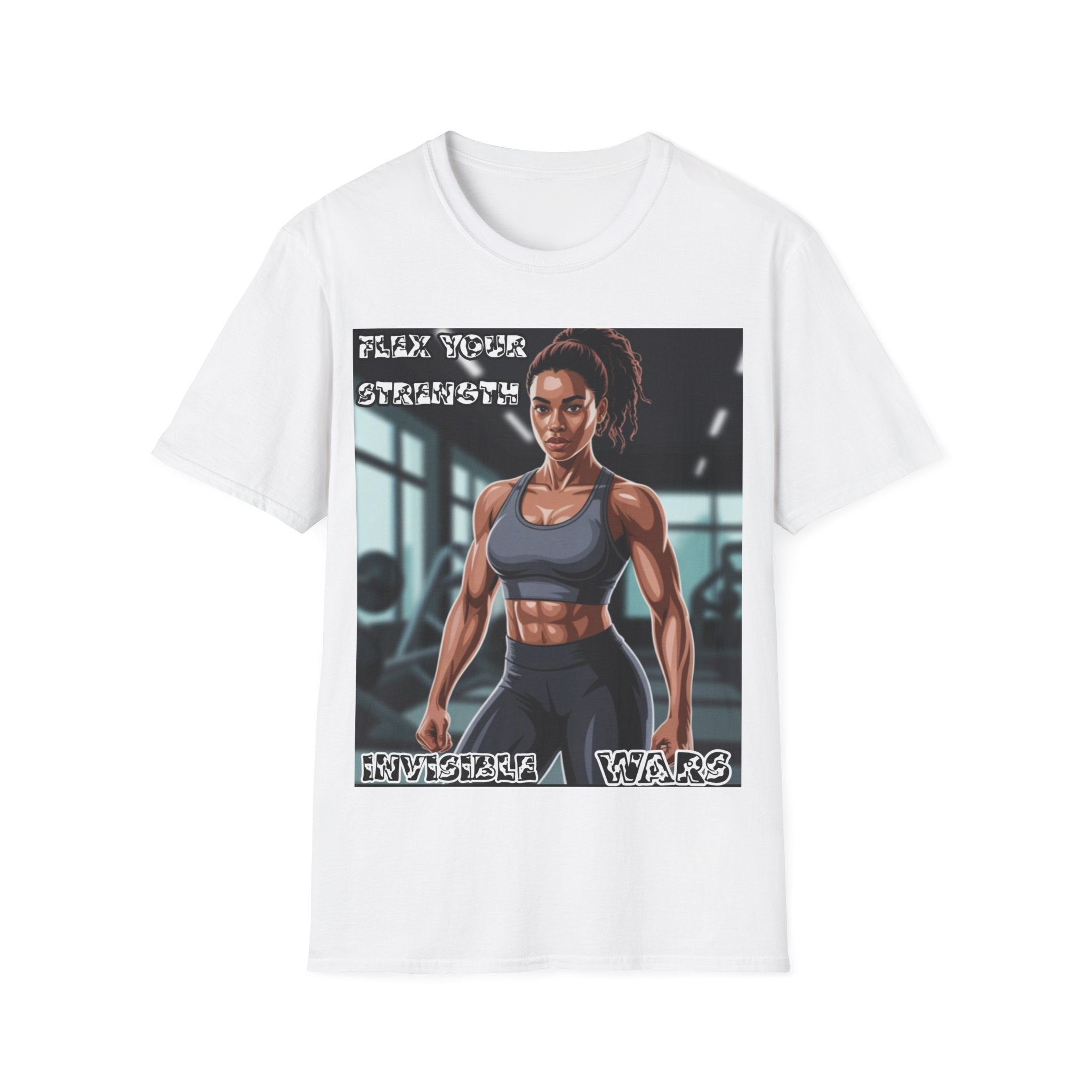 Women T-Shirt-Flex your strengh Invisible Wars