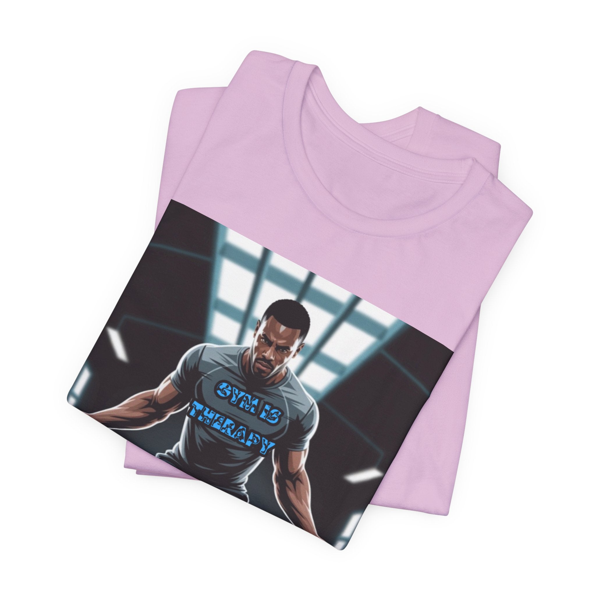 Men T-Shirt = Gym is Therapy