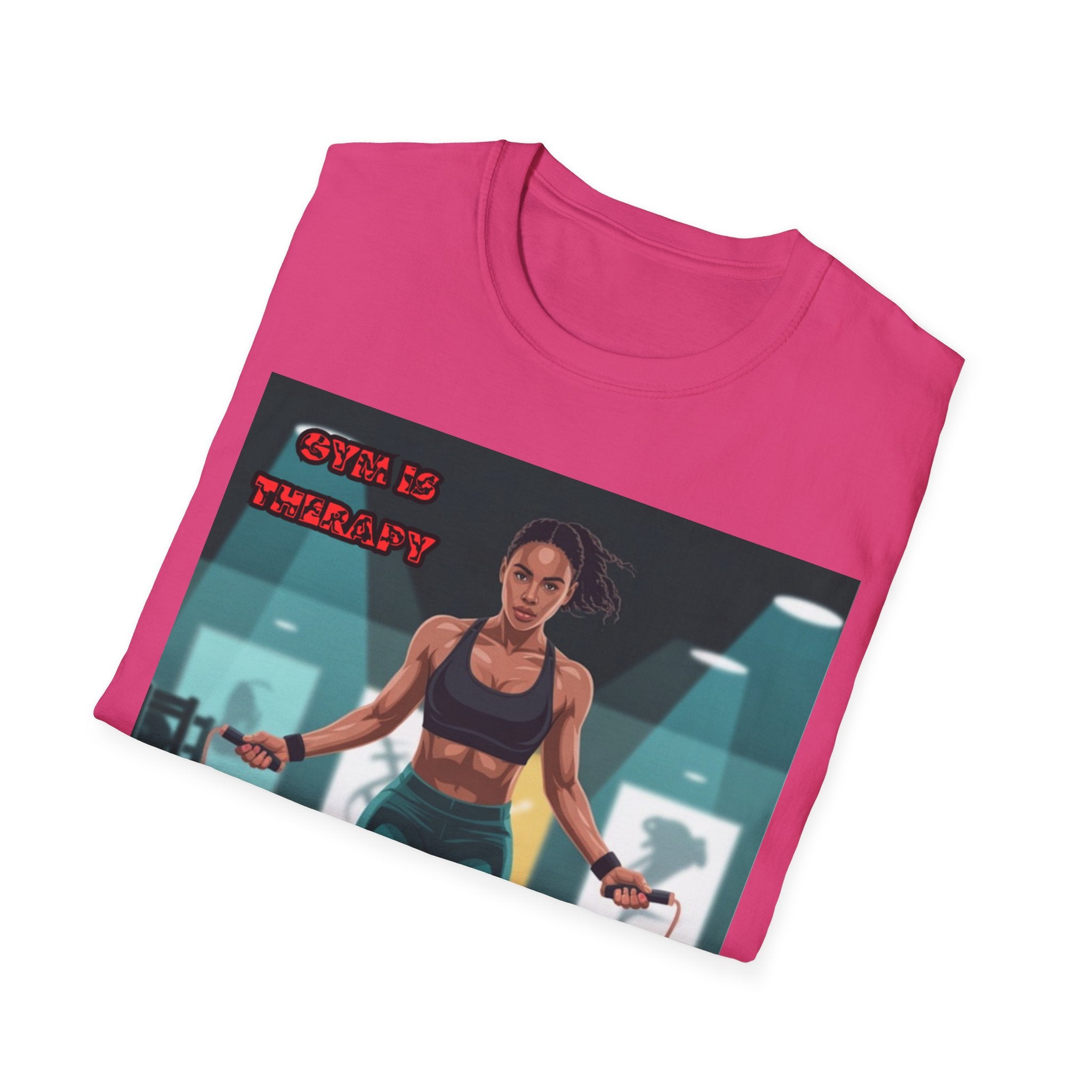 Women T-Shirt —Gym is Therapy Invisible Wars