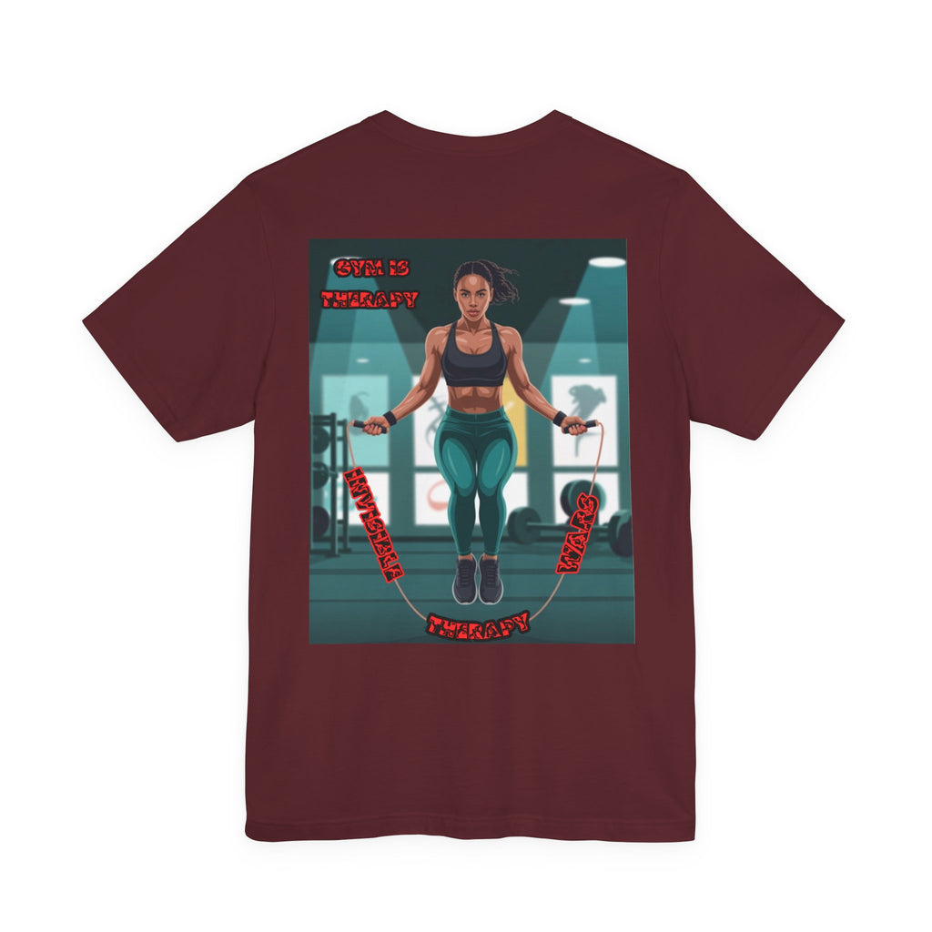 Women T-shirt — Gym is Therapy