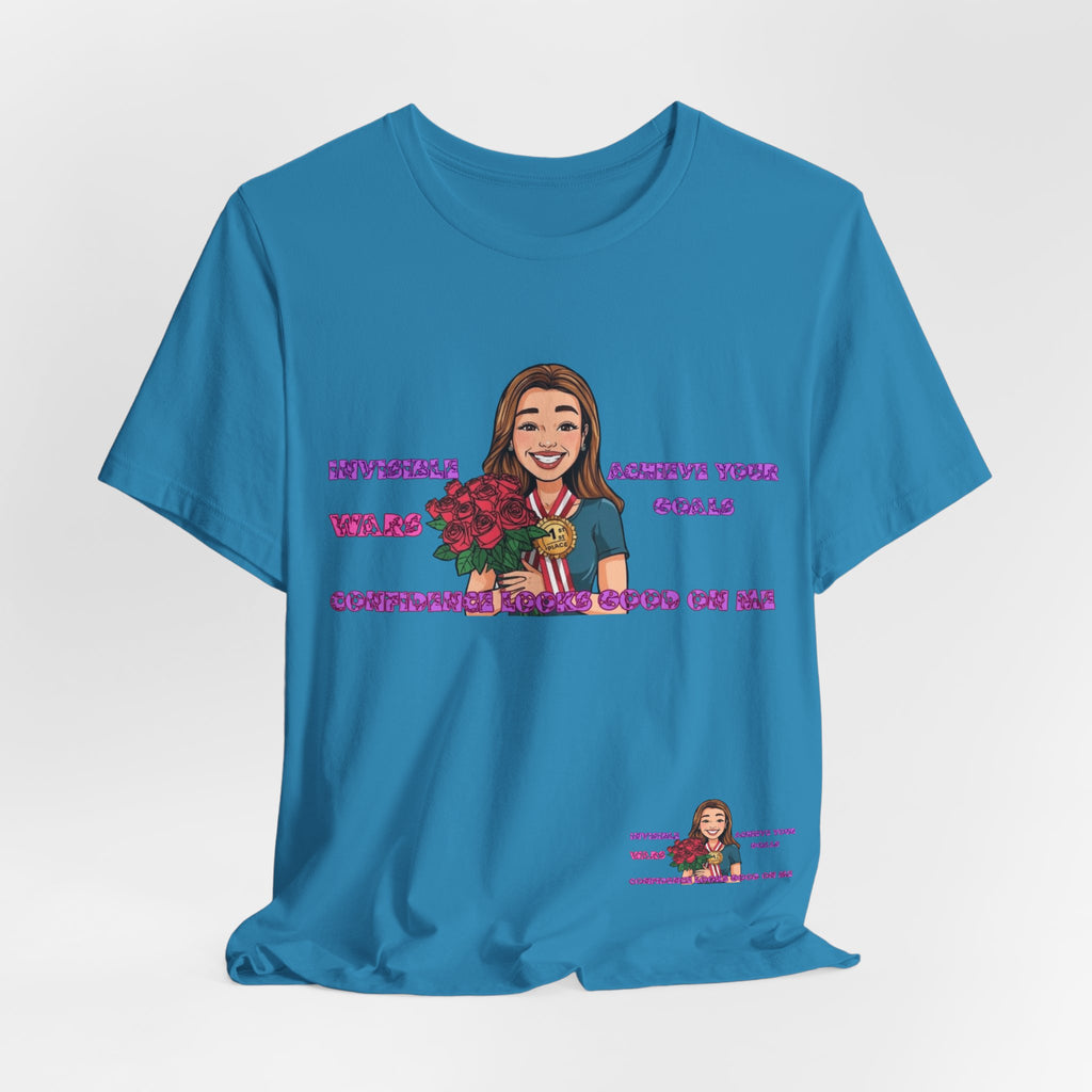 Women T-Shirt—Confidence Looks Good On Me”