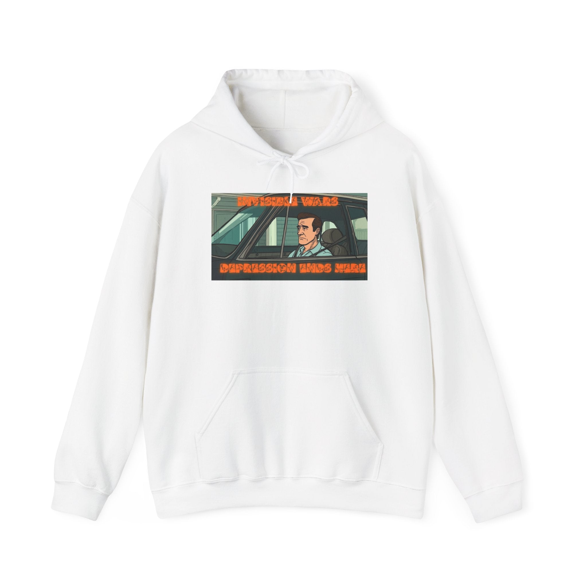 Men Hoodie — Depression Ends Here