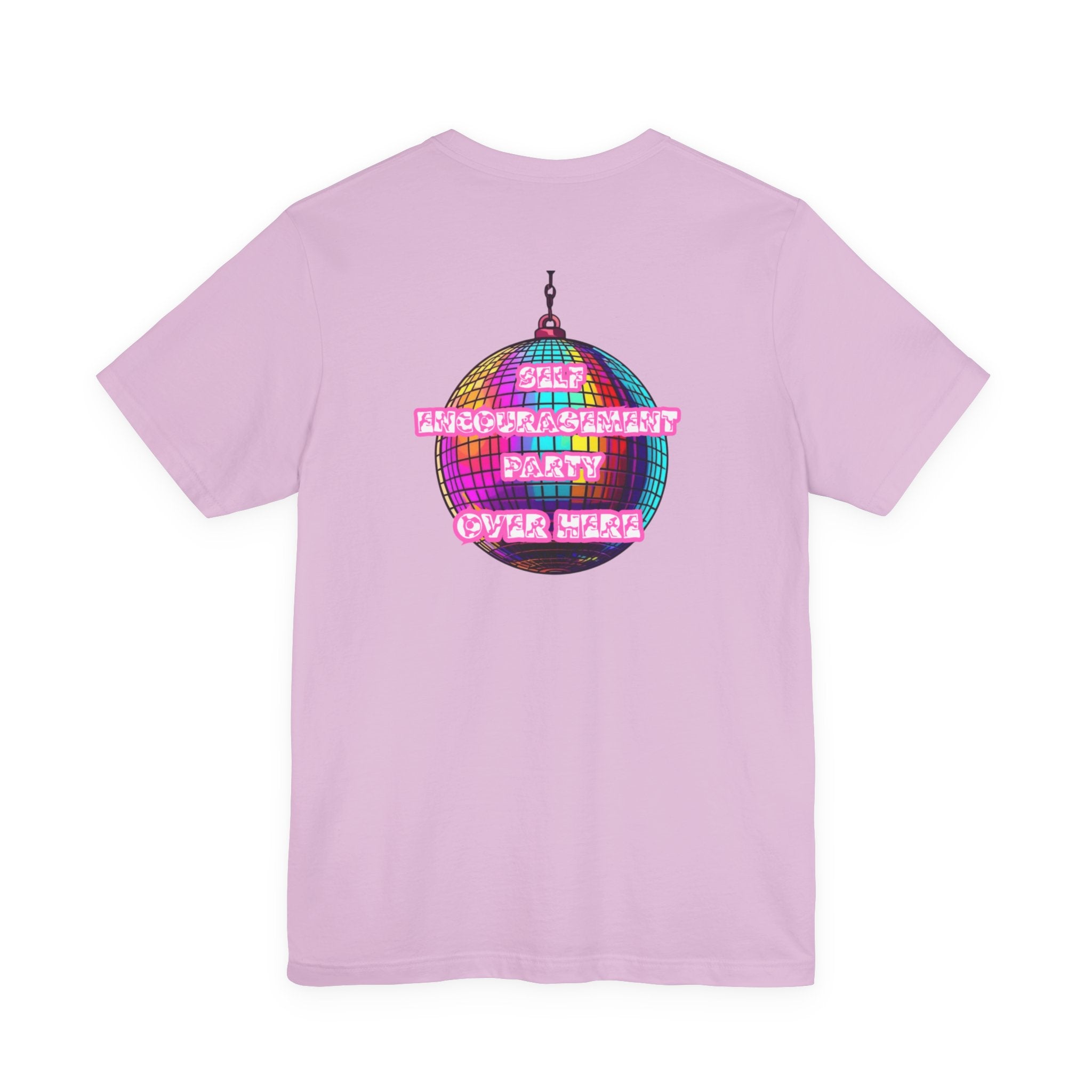 Women Disco Ball T-shirt — Self Encouragement Party