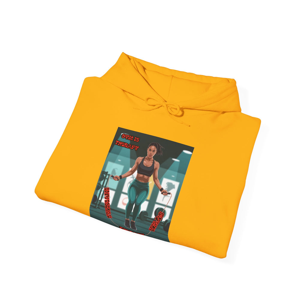 Women Hoodie — Gym is Therapy Invisible Wars