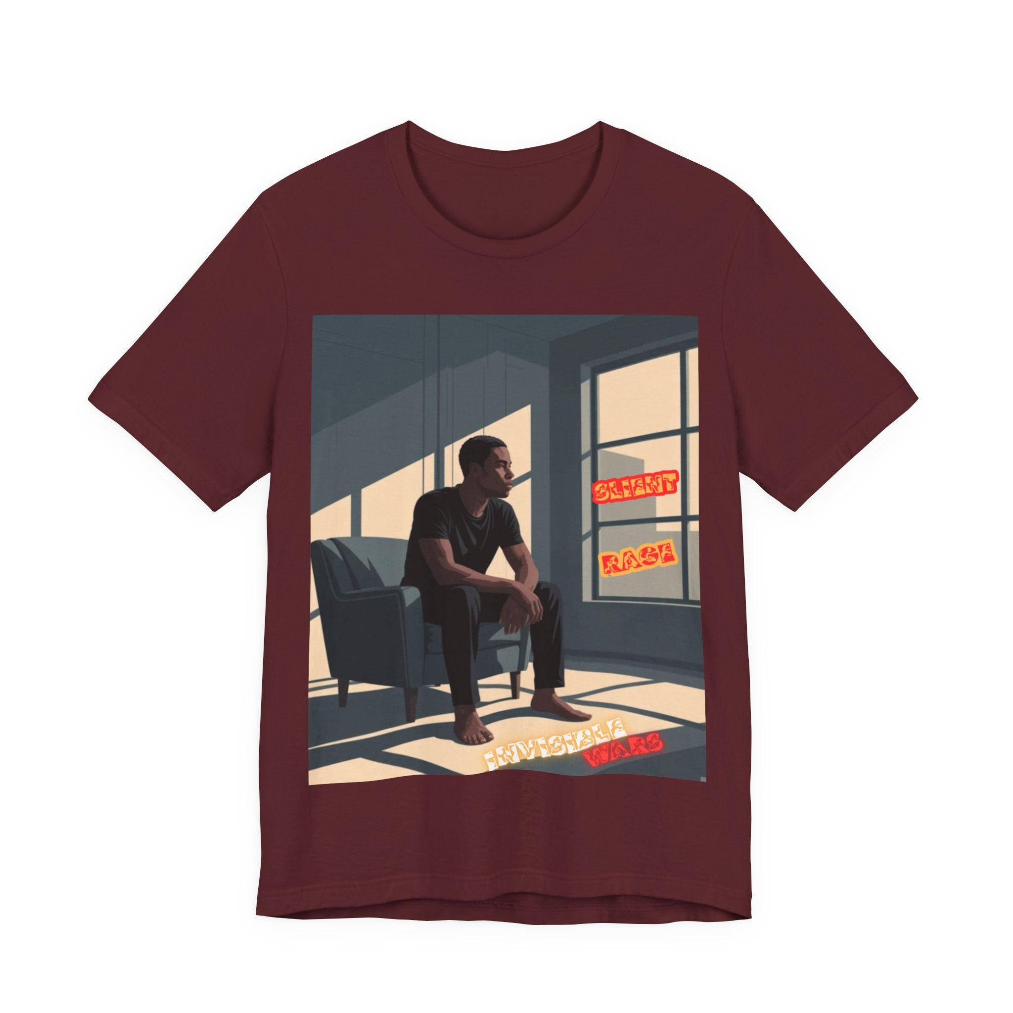 Men T‑Shirt- Slient Rage