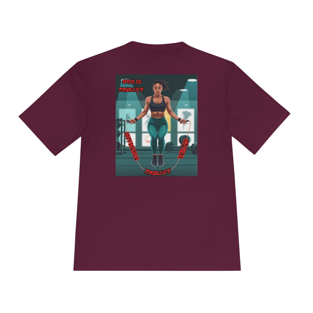 Women Fitness Graphic Shirt — Gym is Therapy