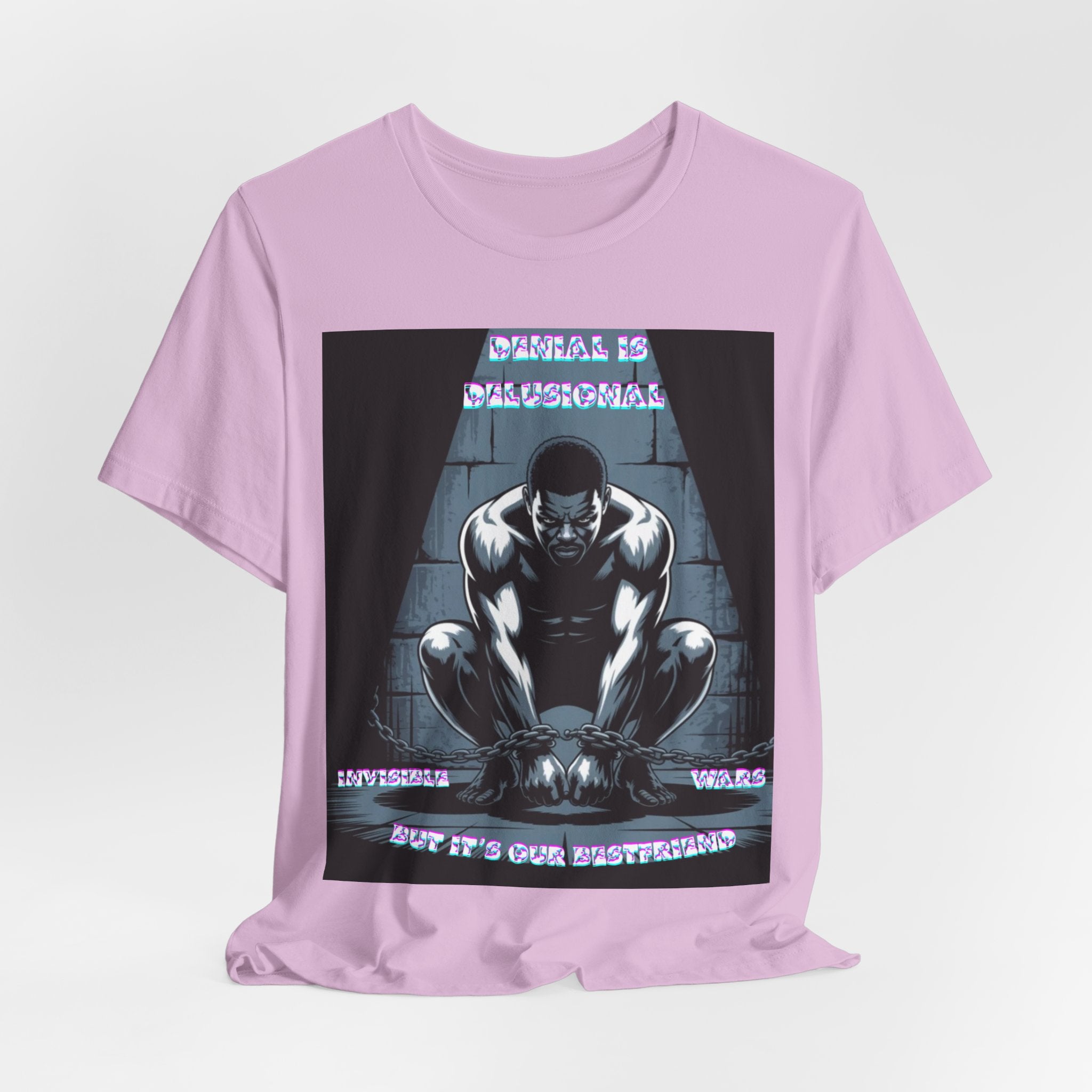 Men T-Shirt—-Denial is Delusion