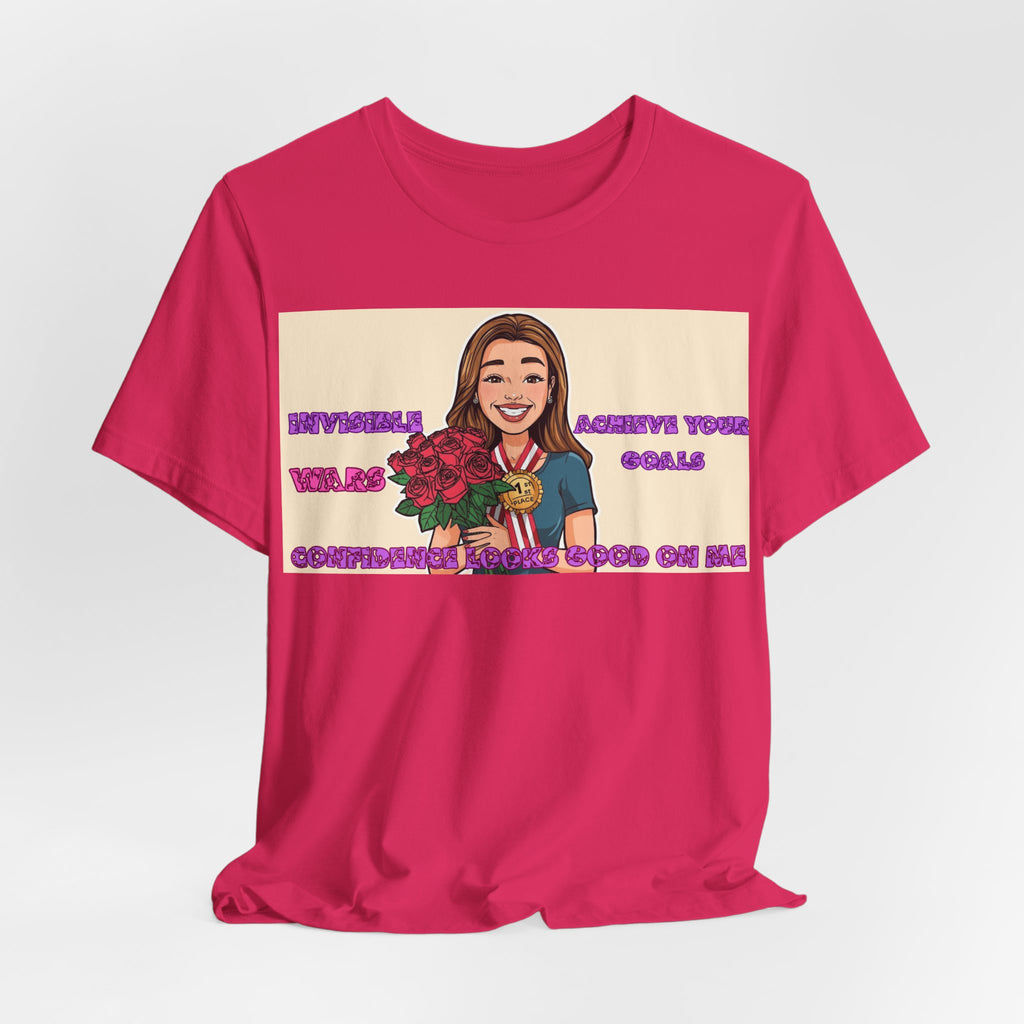 Women T-Shirt—Confidence Looks Good On Me”