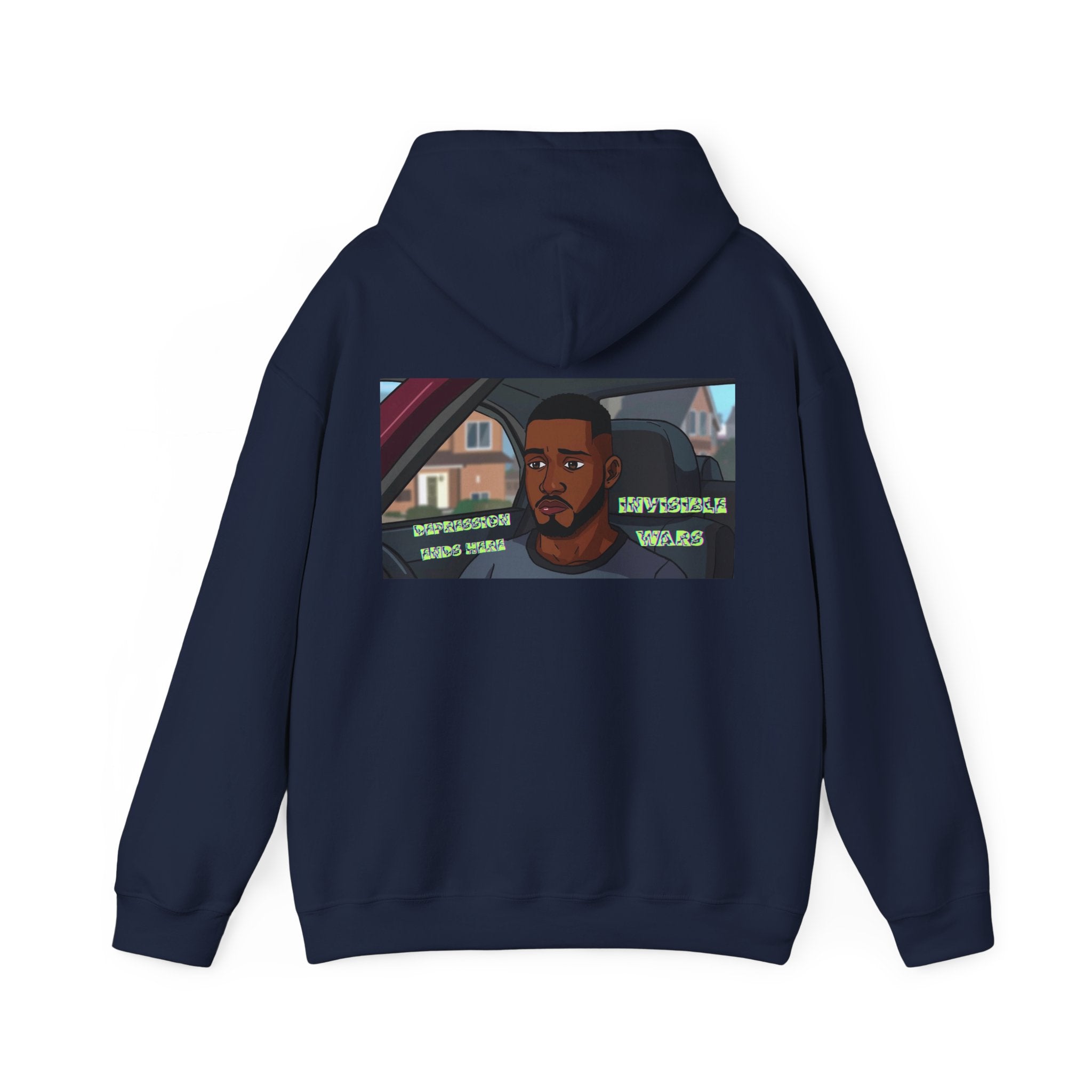 Men  Hoodie — Depression Ends Here