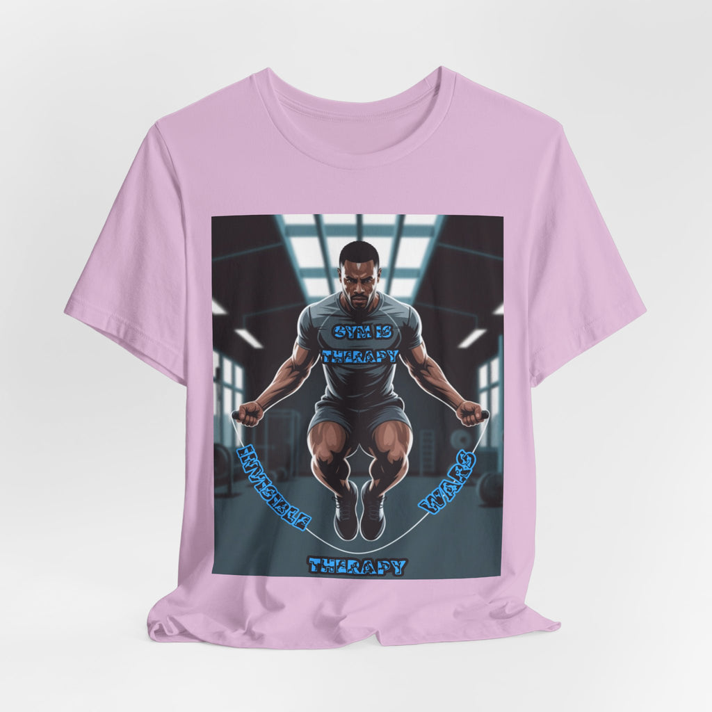 Men T-Shirt = Gym is Therapy