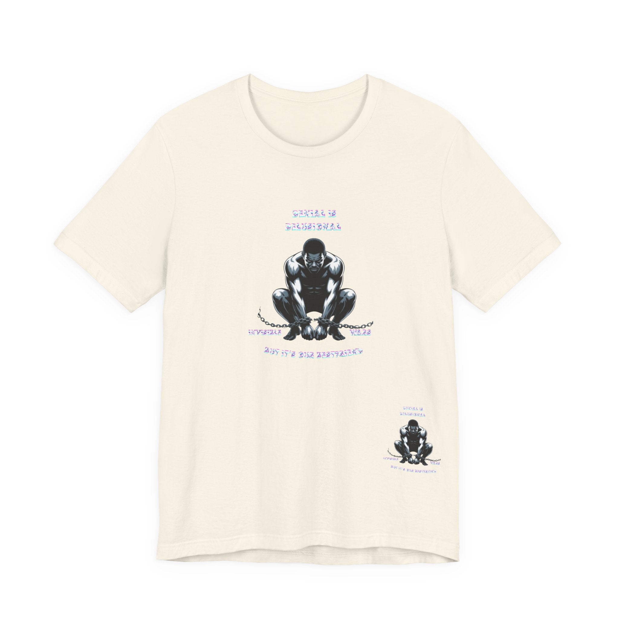 Men T-Shirt—-Denial is Delusion