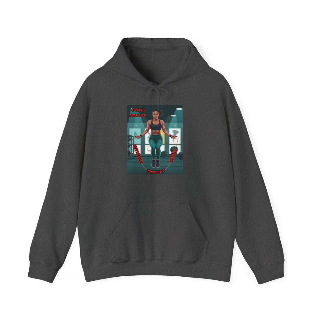 Women Hoodie — Gym is Therapy Invisible Wars