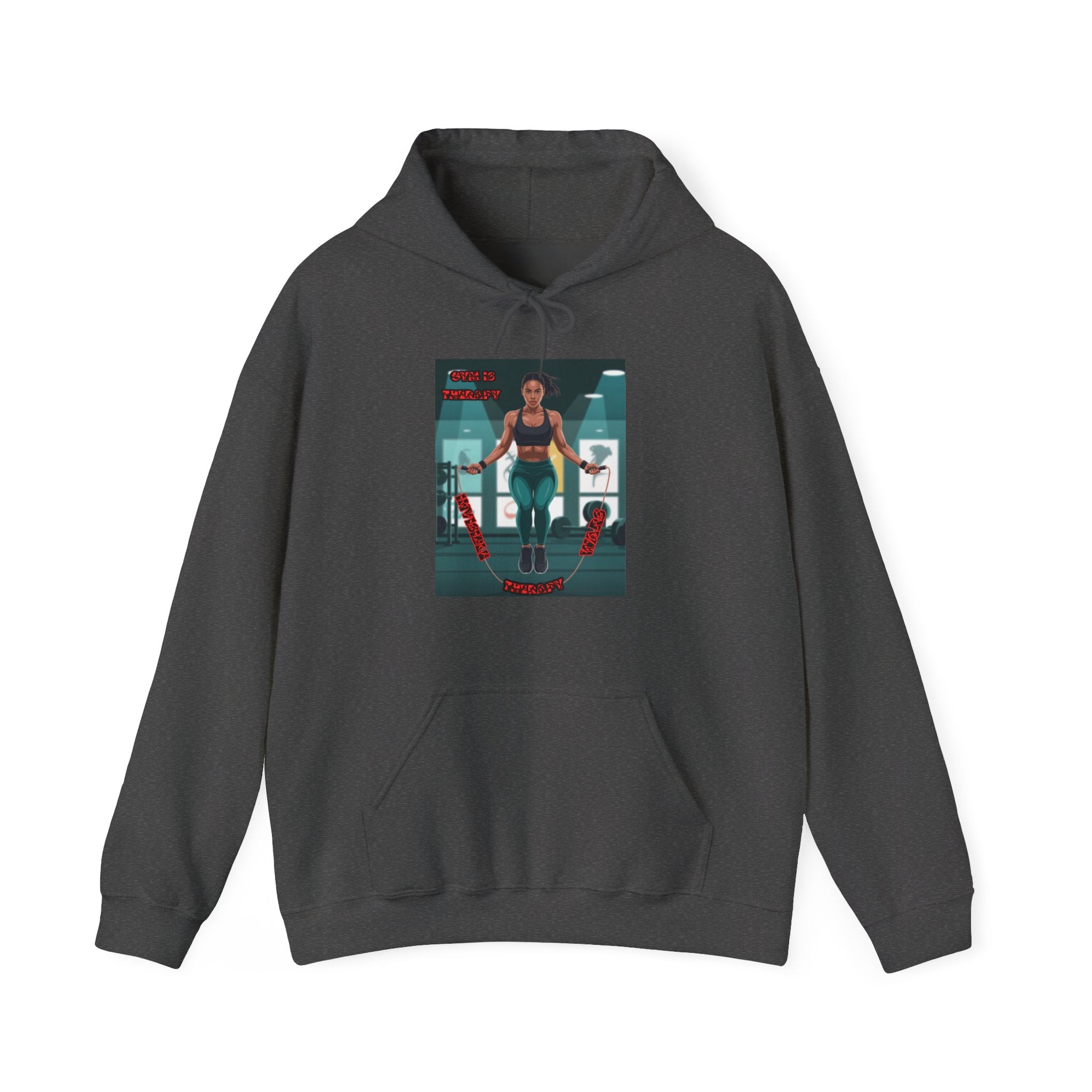 Women Hoodie — Gym is Therapy Invisible Wars