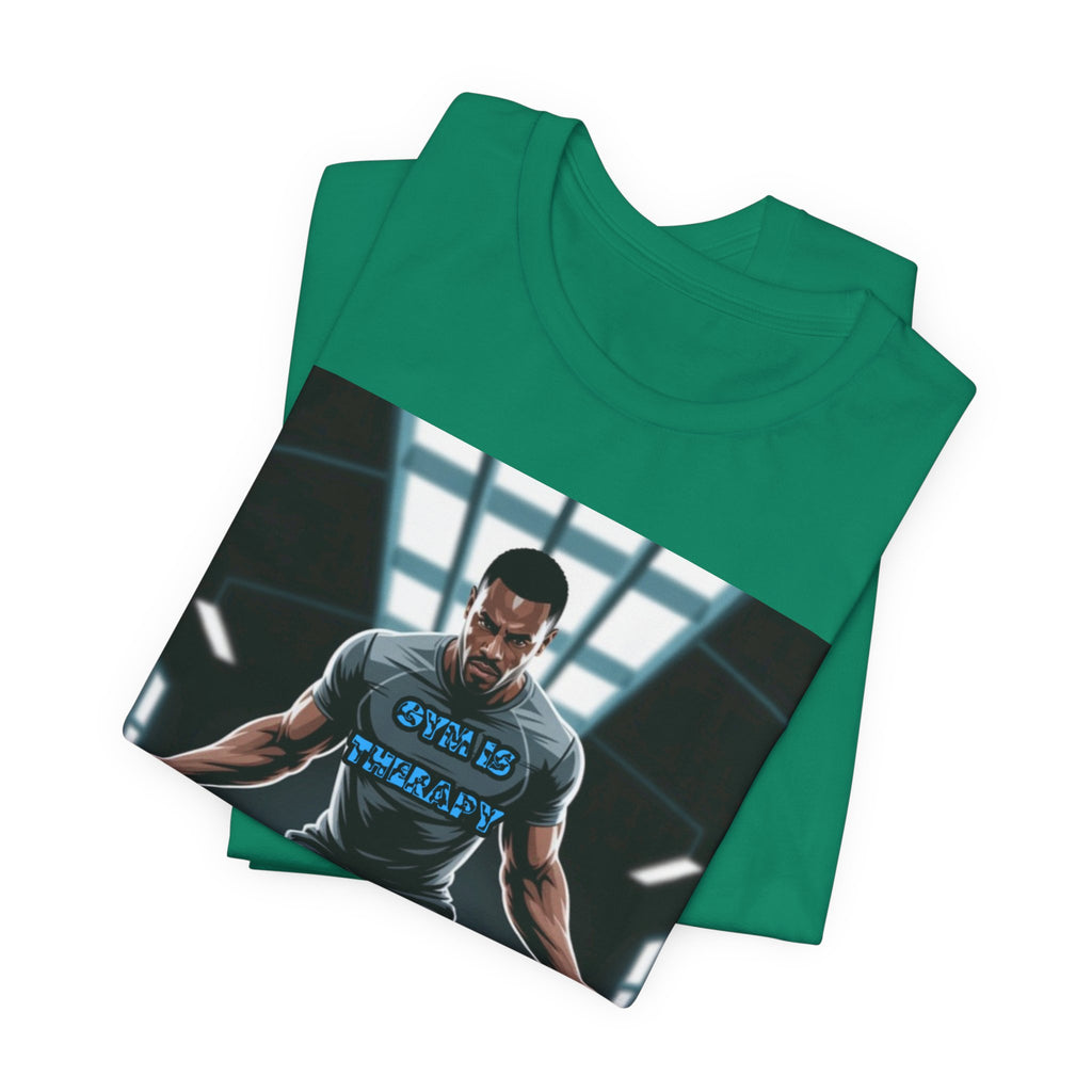 Men T-Shirt = Gym is Therapy