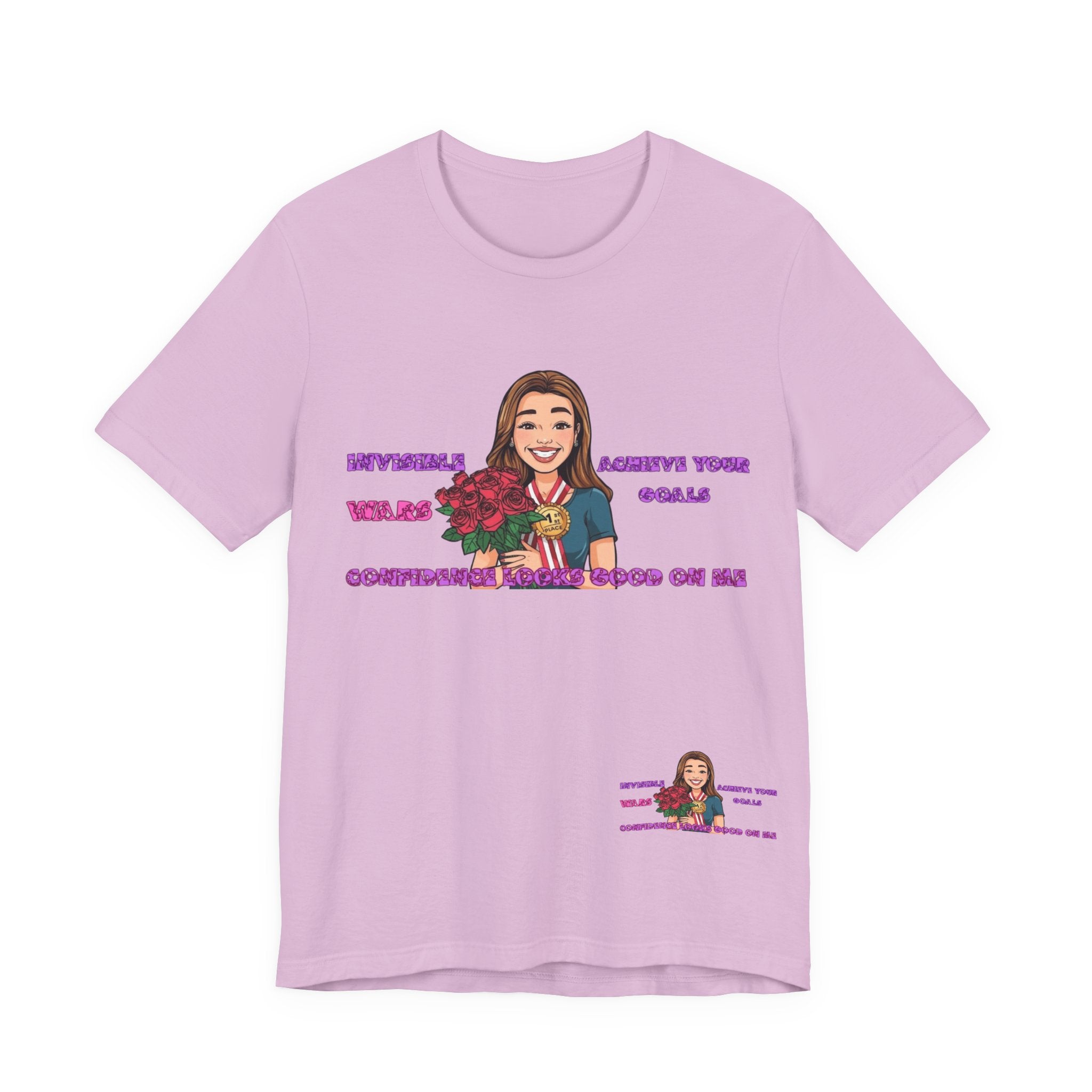 Women T-Shirt—Confidence Looks Good On Me”