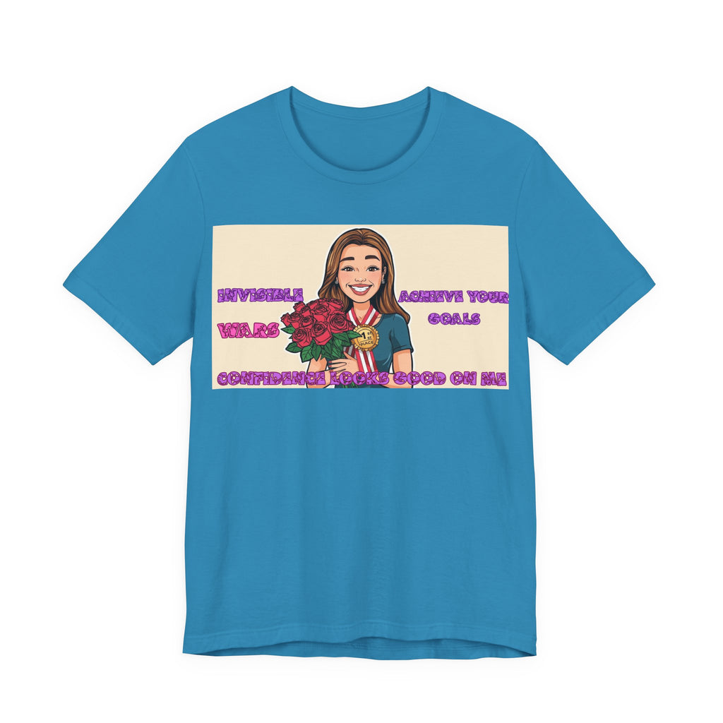 Women T-Shirt—Confidence Looks Good On Me”