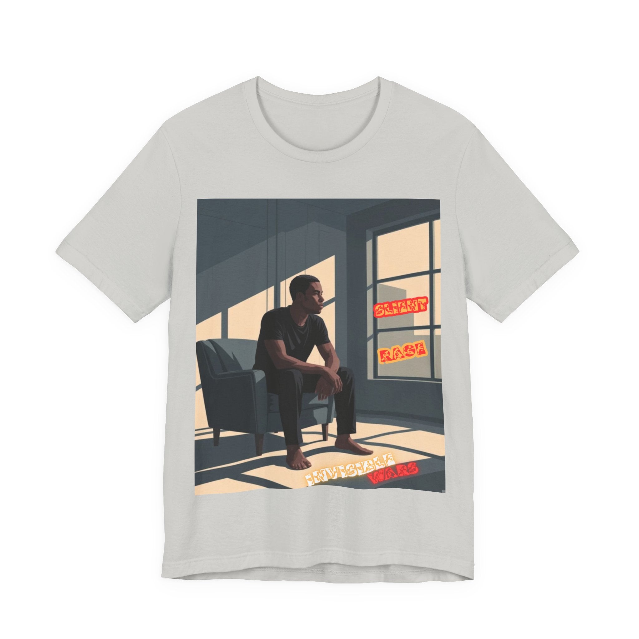 Men T‑Shirt- Slient Rage