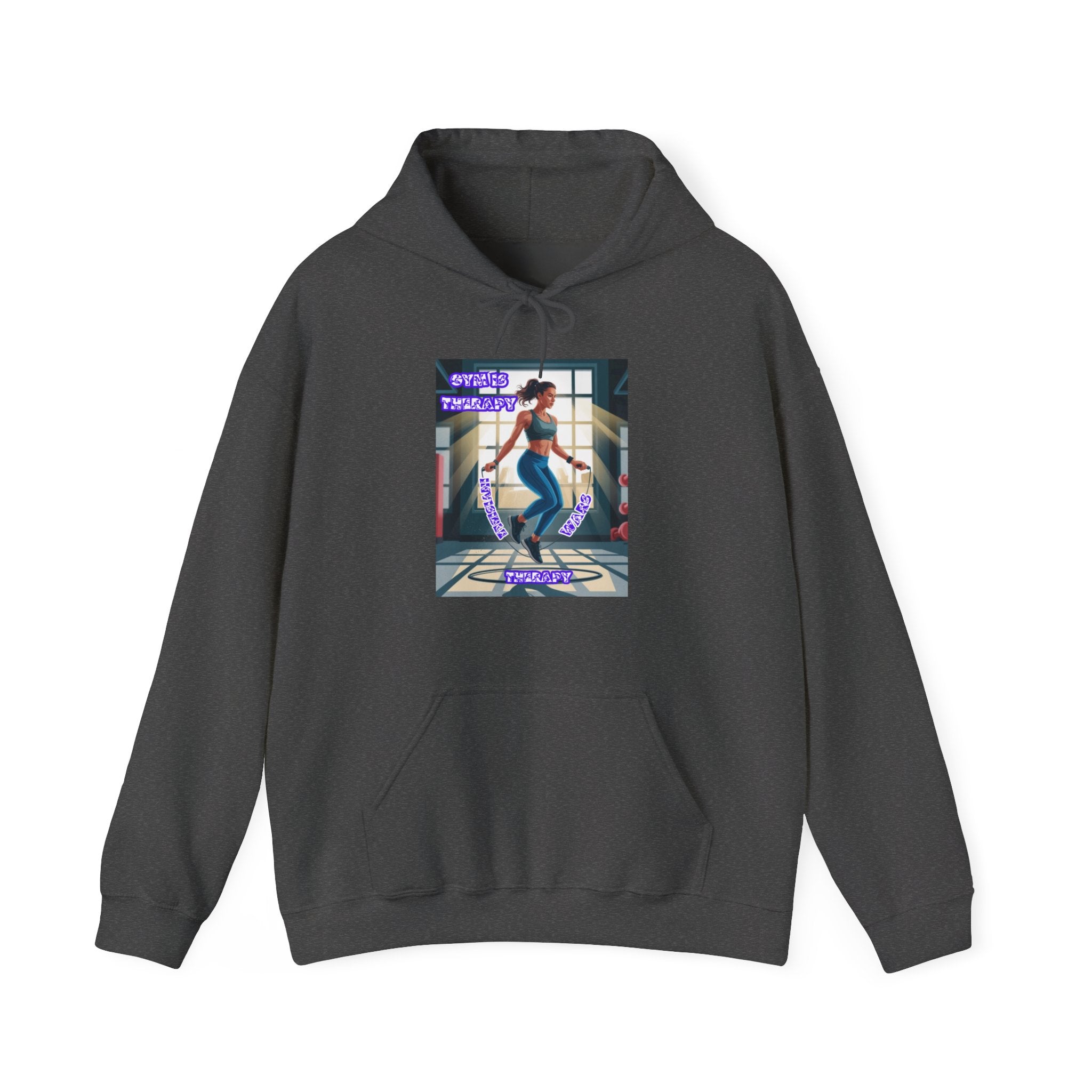 Women Hoodie — Gym is Therapy Invisible Wars
