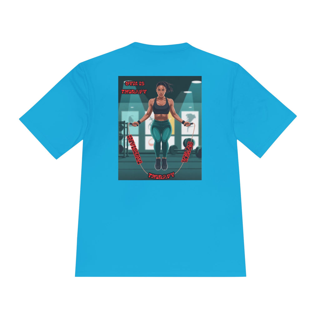 Women Fitness Graphic Shirt — Gym is Therapy