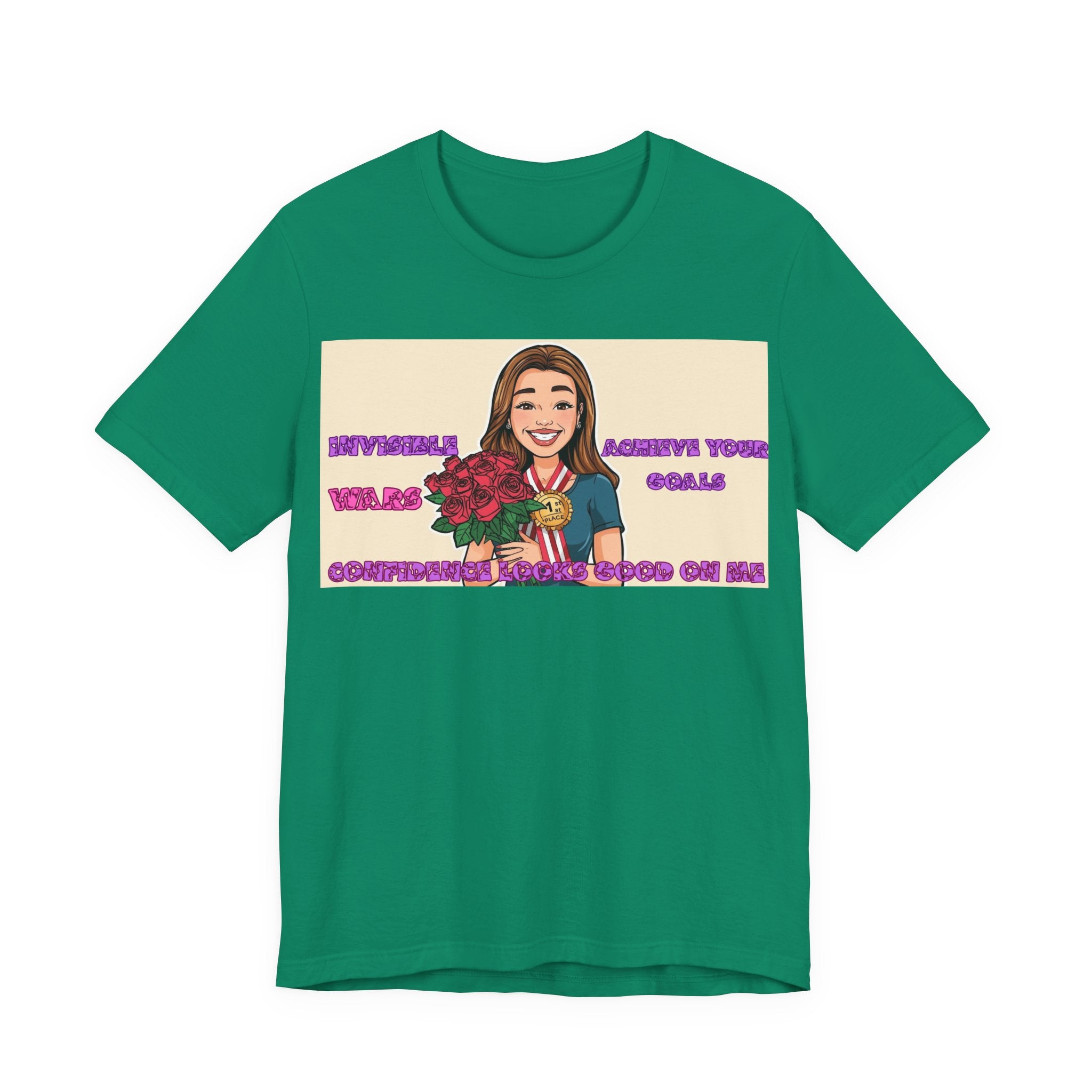Women T-Shirt—Confidence Looks Good On Me”