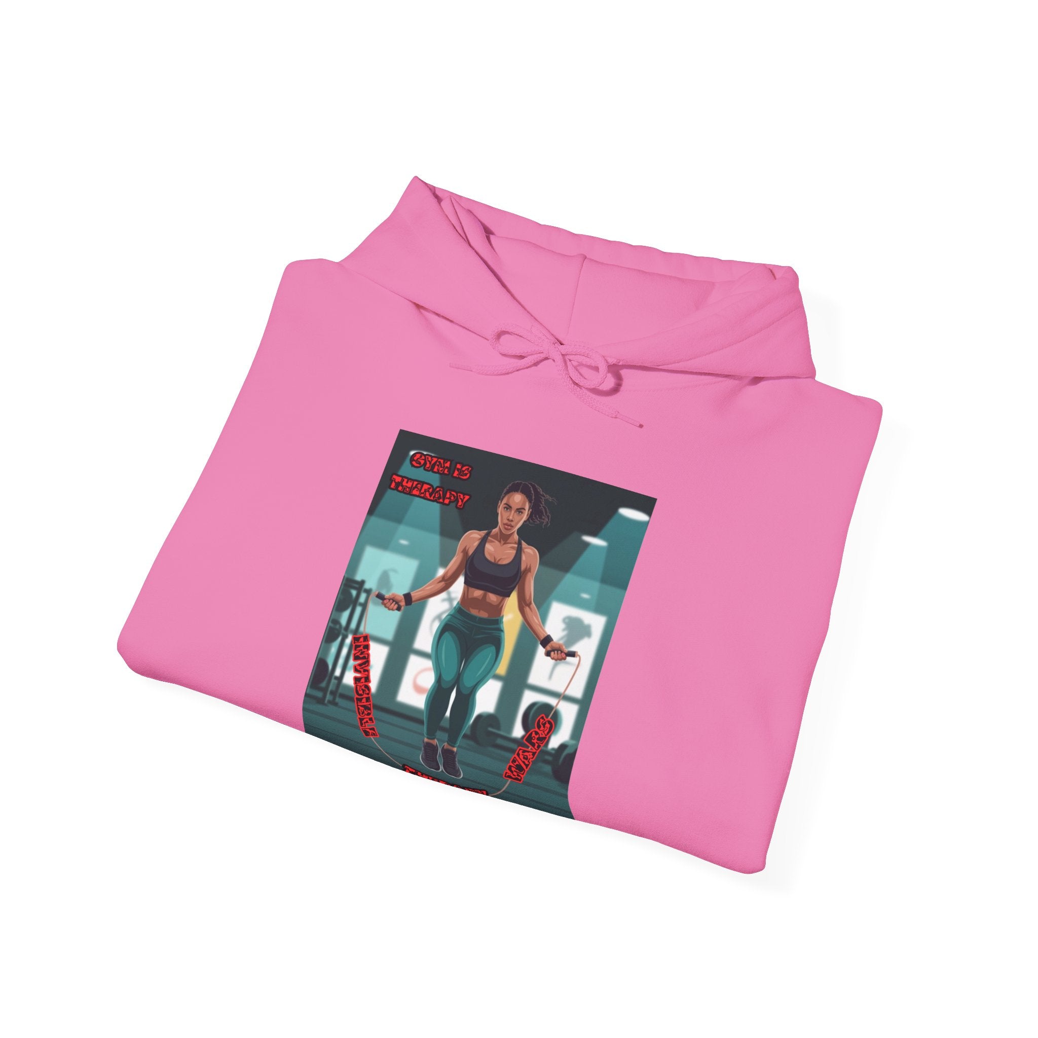 Women Hoodie — Gym is Therapy Invisible Wars