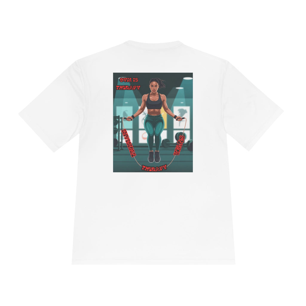 Women Fitness Graphic Shirt — Gym is Therapy