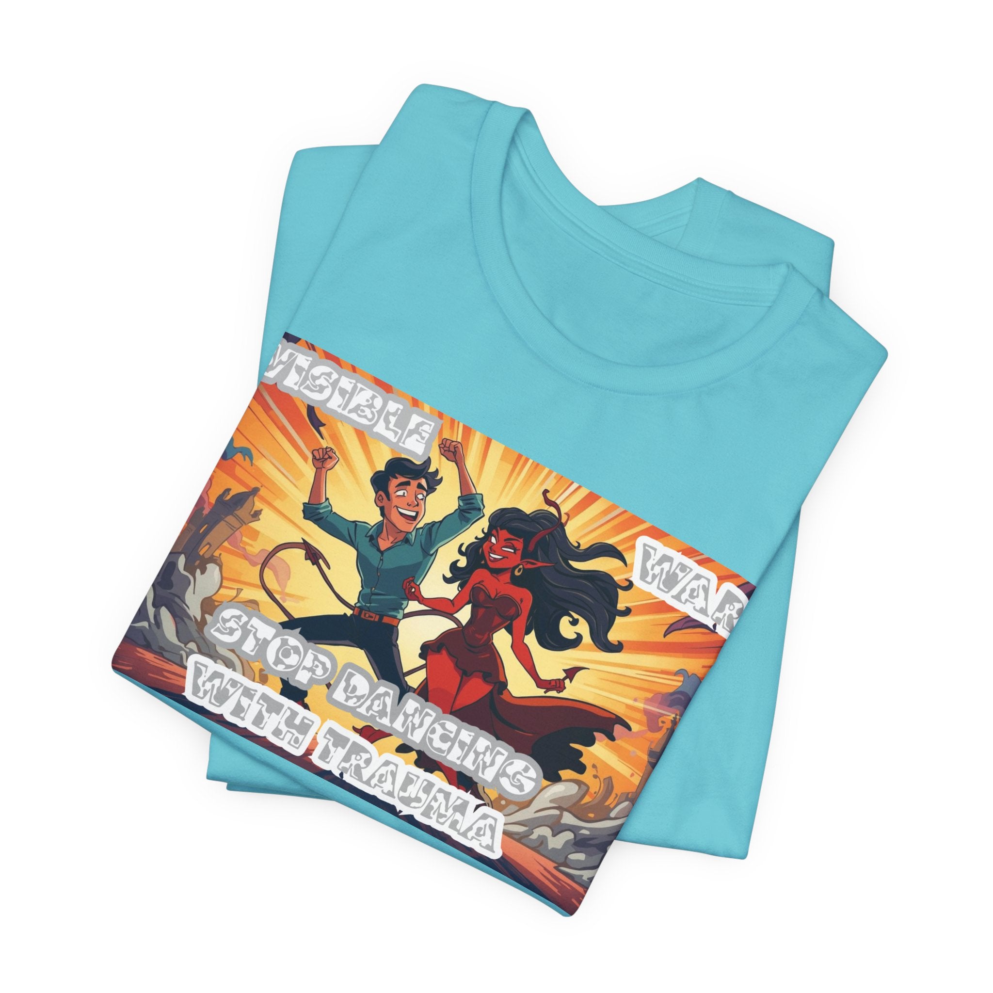 Men T-Shirt –Stop Dancing with Truama