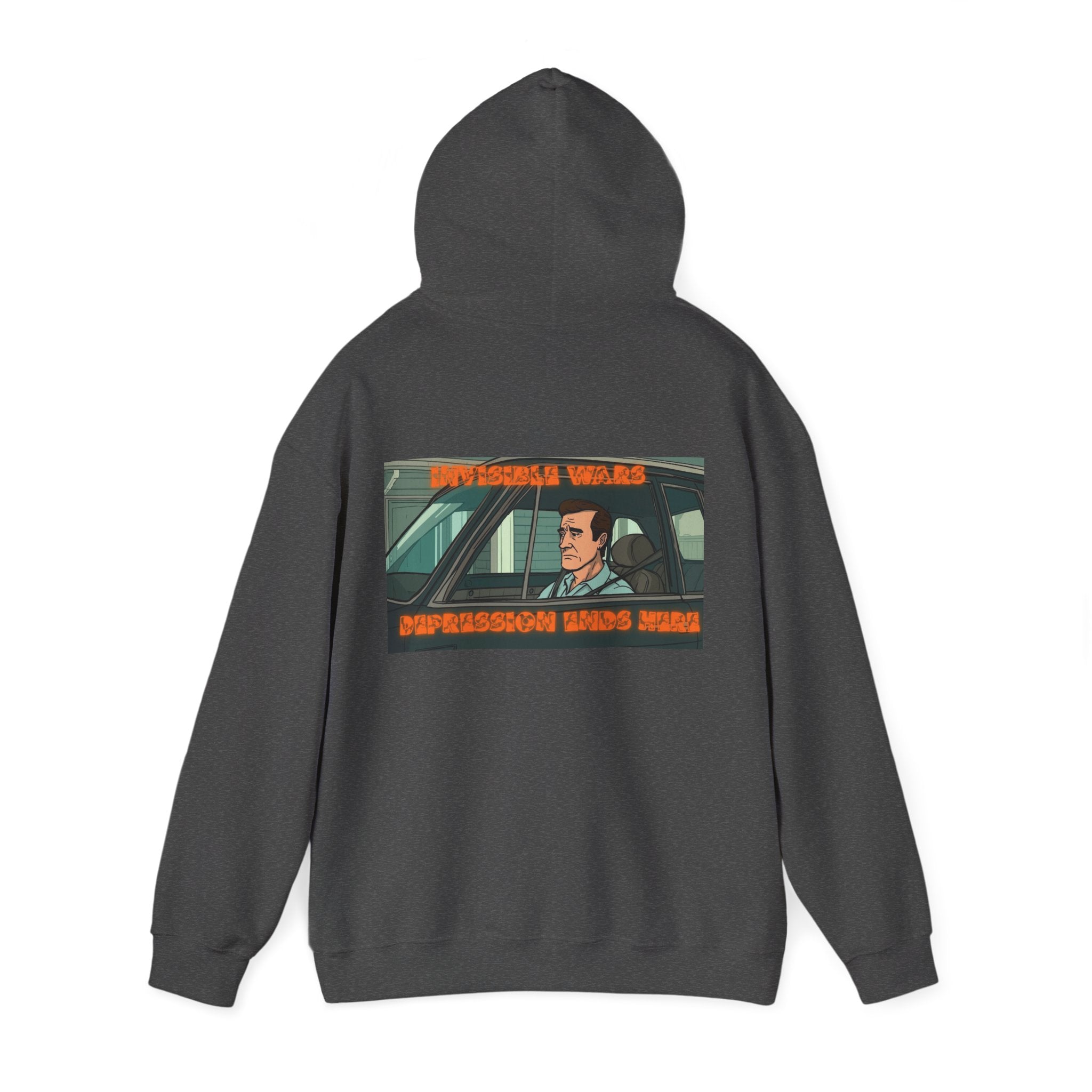 Men Hoodie — Depression Ends Here