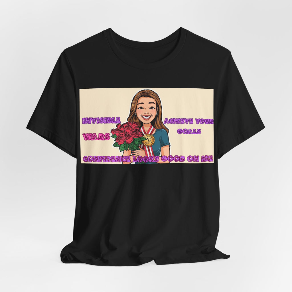Women T-Shirt—Confidence Looks Good On Me”
