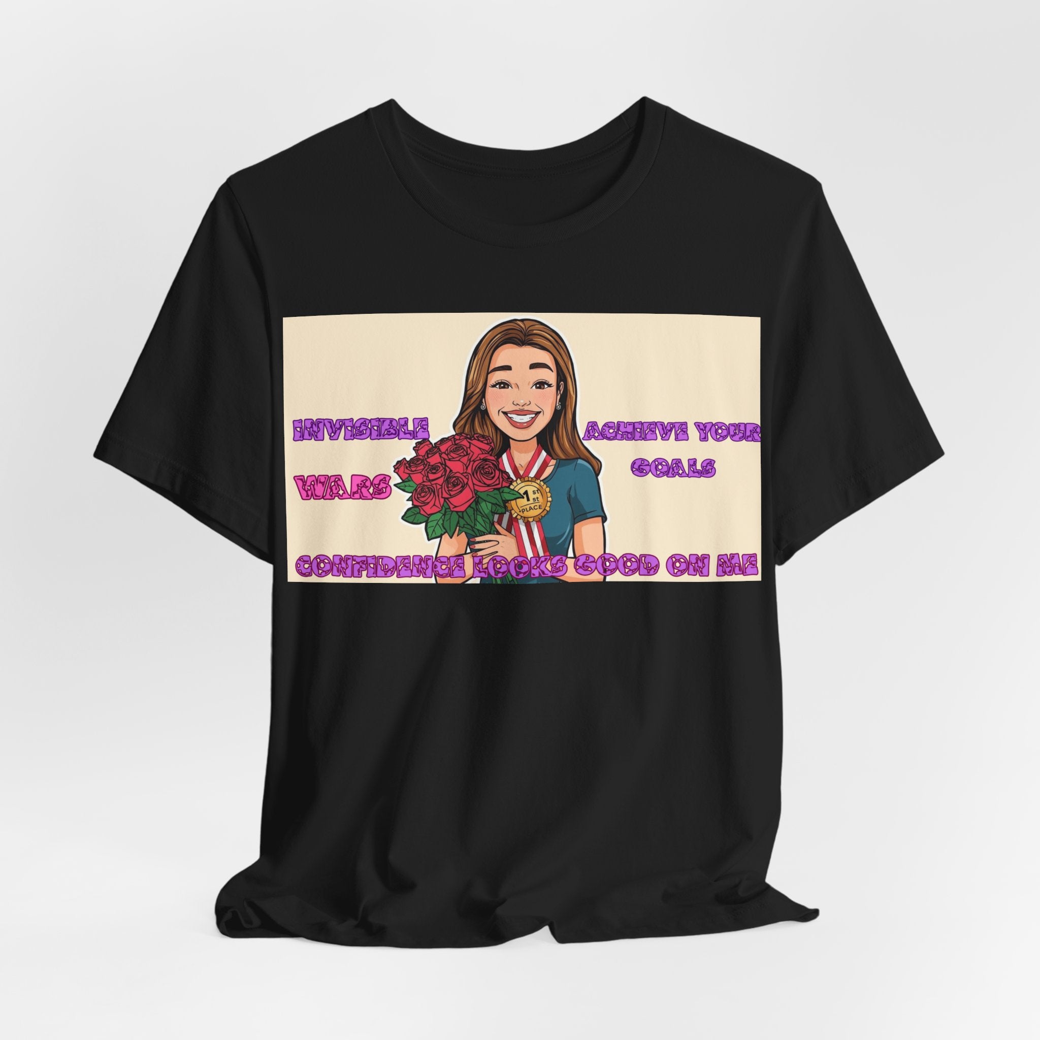 Women T-Shirt—Confidence Looks Good On Me”