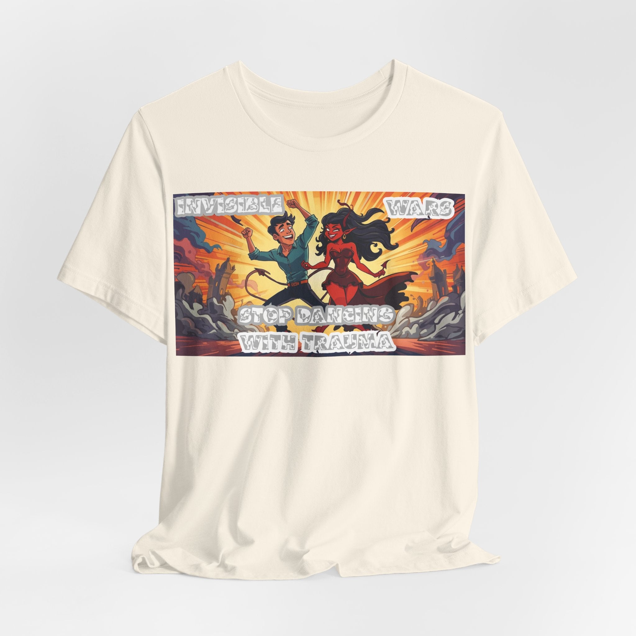 Men T-Shirt –Stop Dancing with Truama