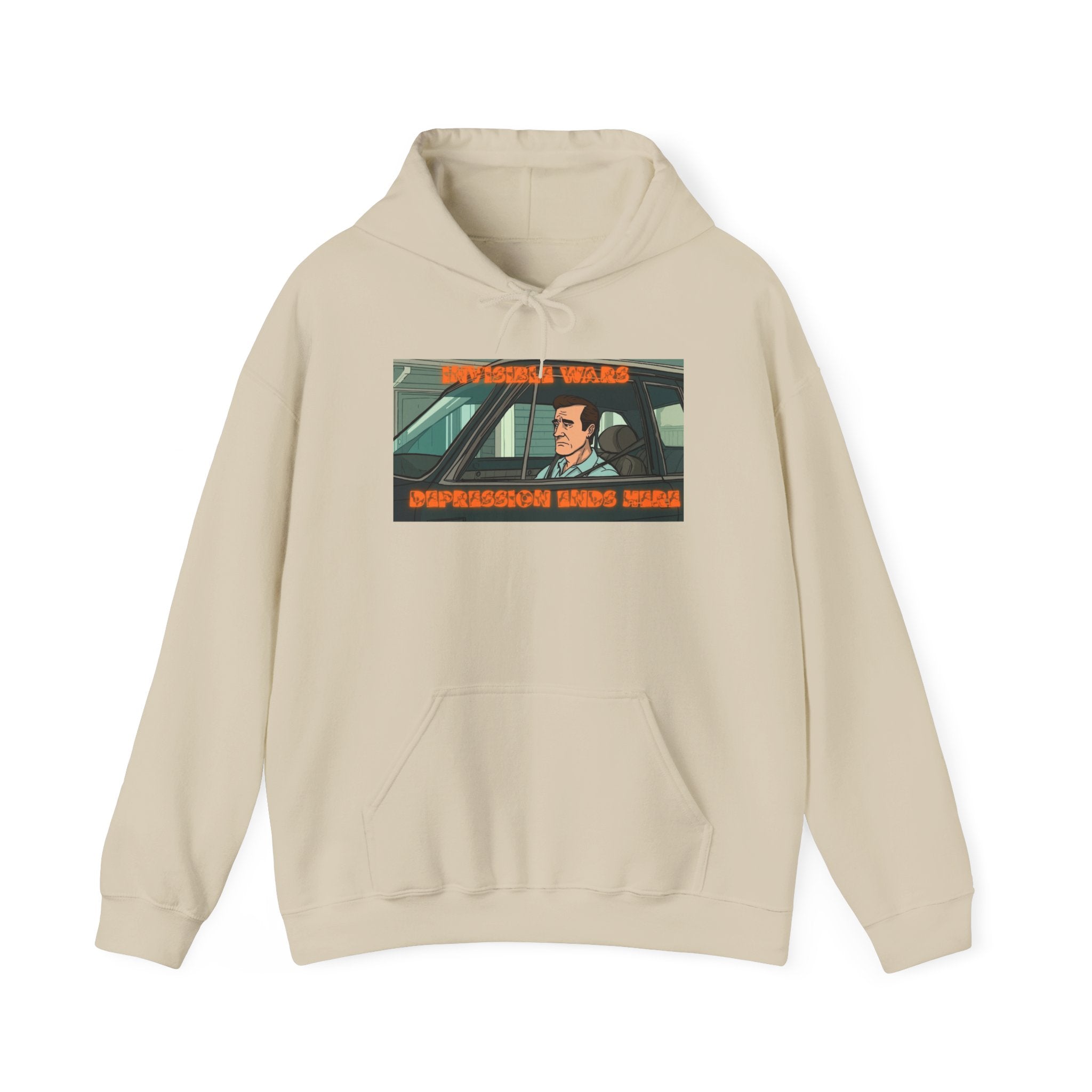 Men Hoodie — Depression Ends Here